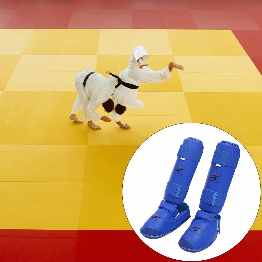 Espinilleras | Protectores de piernas de MMA para Kickboxing Boxeo en Tailandia Thai Karate Artes Marciales | Protección para pies y Empeine de