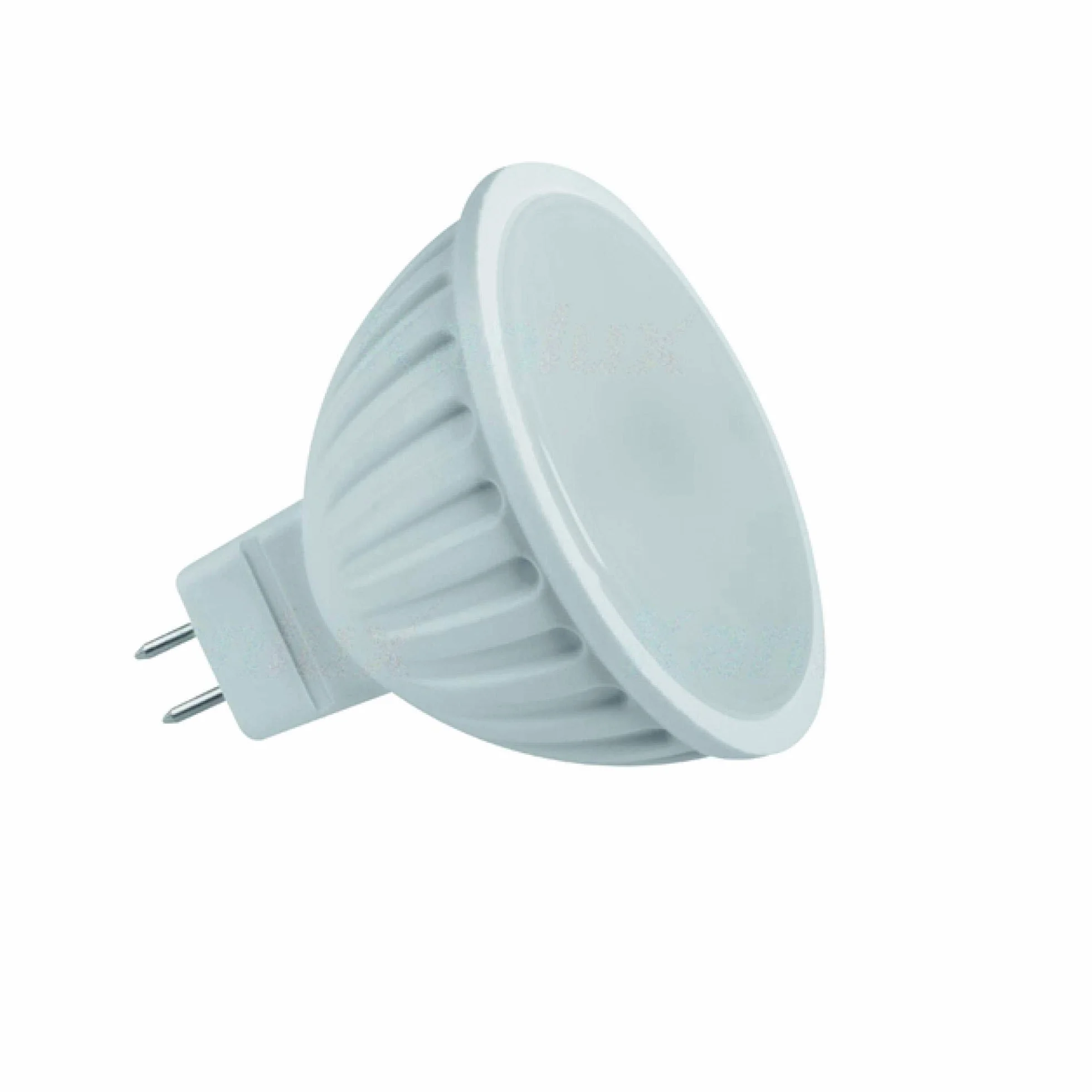 Foco empotrado LED redondo latón oro 5W 12V blanco frío MR16 60mm