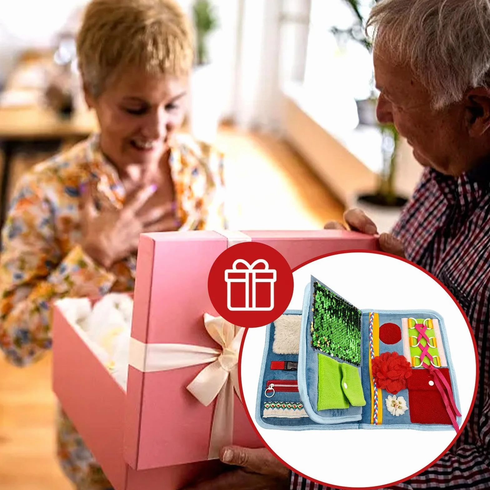 Manta para la demencia calmante y reconfortante para personas mayores Alzheimer