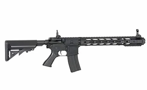 Fusil Rifle réplica Airsoft eléctrica CM.518 M4 Negra Cyma con batería, Cargador de batería y Cargador de Bolas hi-Cap