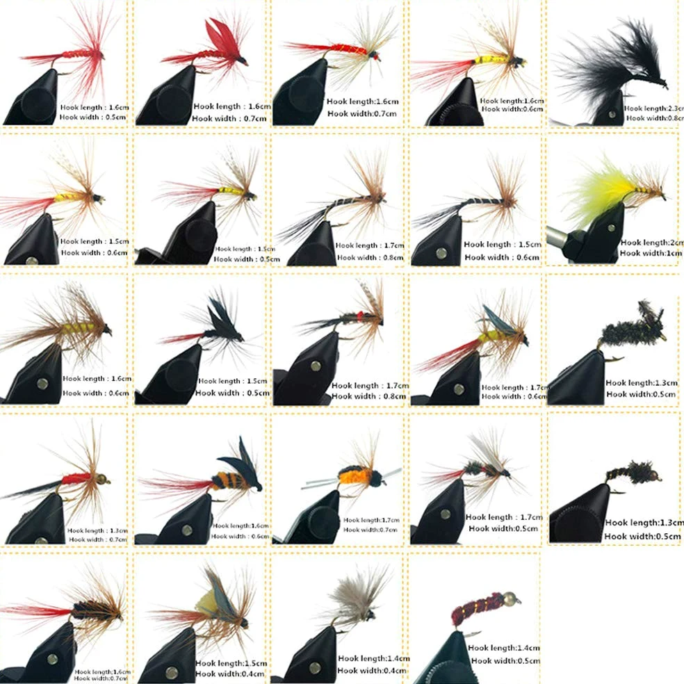 Lixada 40/72/100/120 Uds.,Moscas de Pesca con Mosca, Señuelos de Trucha,Señuelos de Pesca Artificiales,Cebo con Caja de Moscas Impermeable
