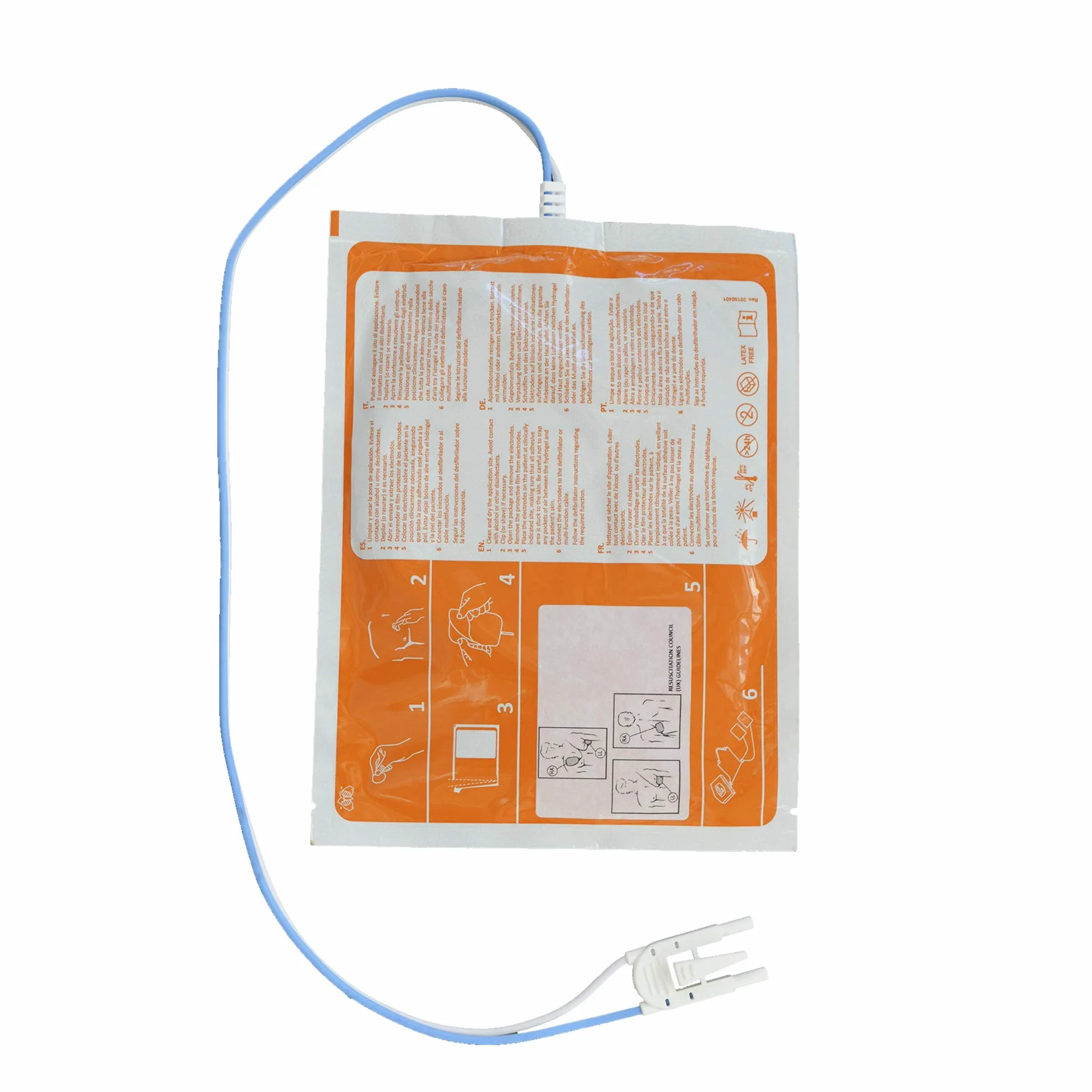 Set de electrodos adulto para desfibrilador AED7000, 2 años de caducidad