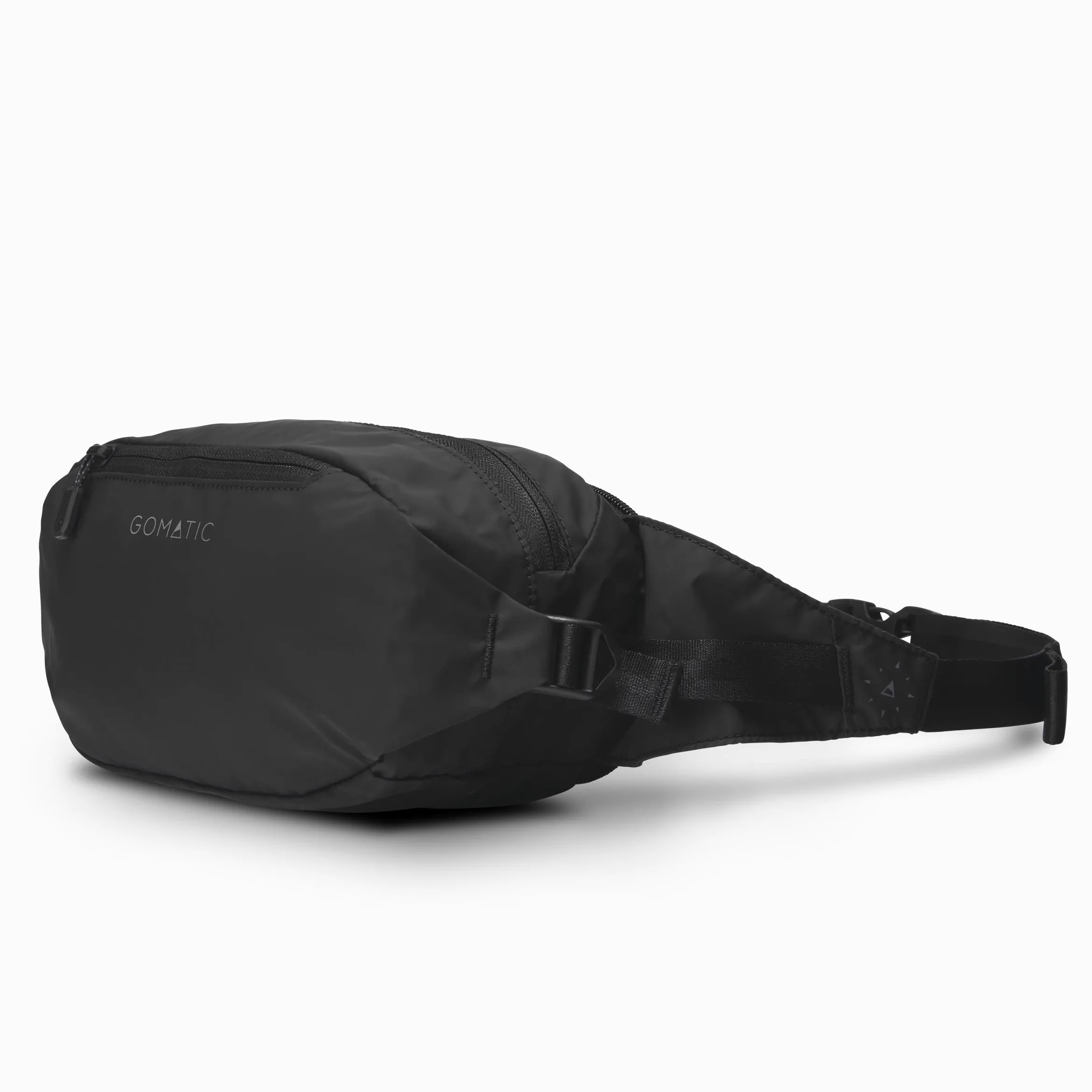 Gomatic Bolsa Bandolera Plegable Navigator 3L – Riñonera Unisex, Compacta y Resistente al Agua, Ideal para el Día a Día, Viajes, Senderismo – Bolsa Crossbody con Múltiples Bolsillos – Negra
