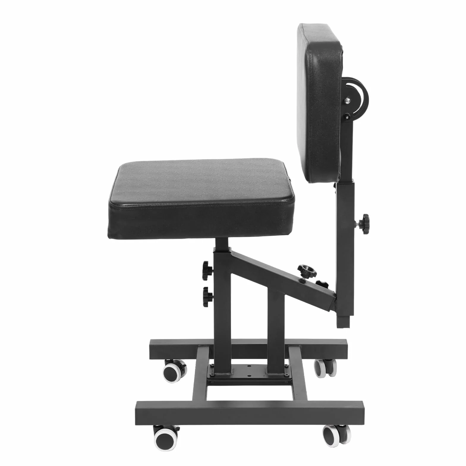 Silla multifunción con reposabrazos ajustable para tatuajes negro