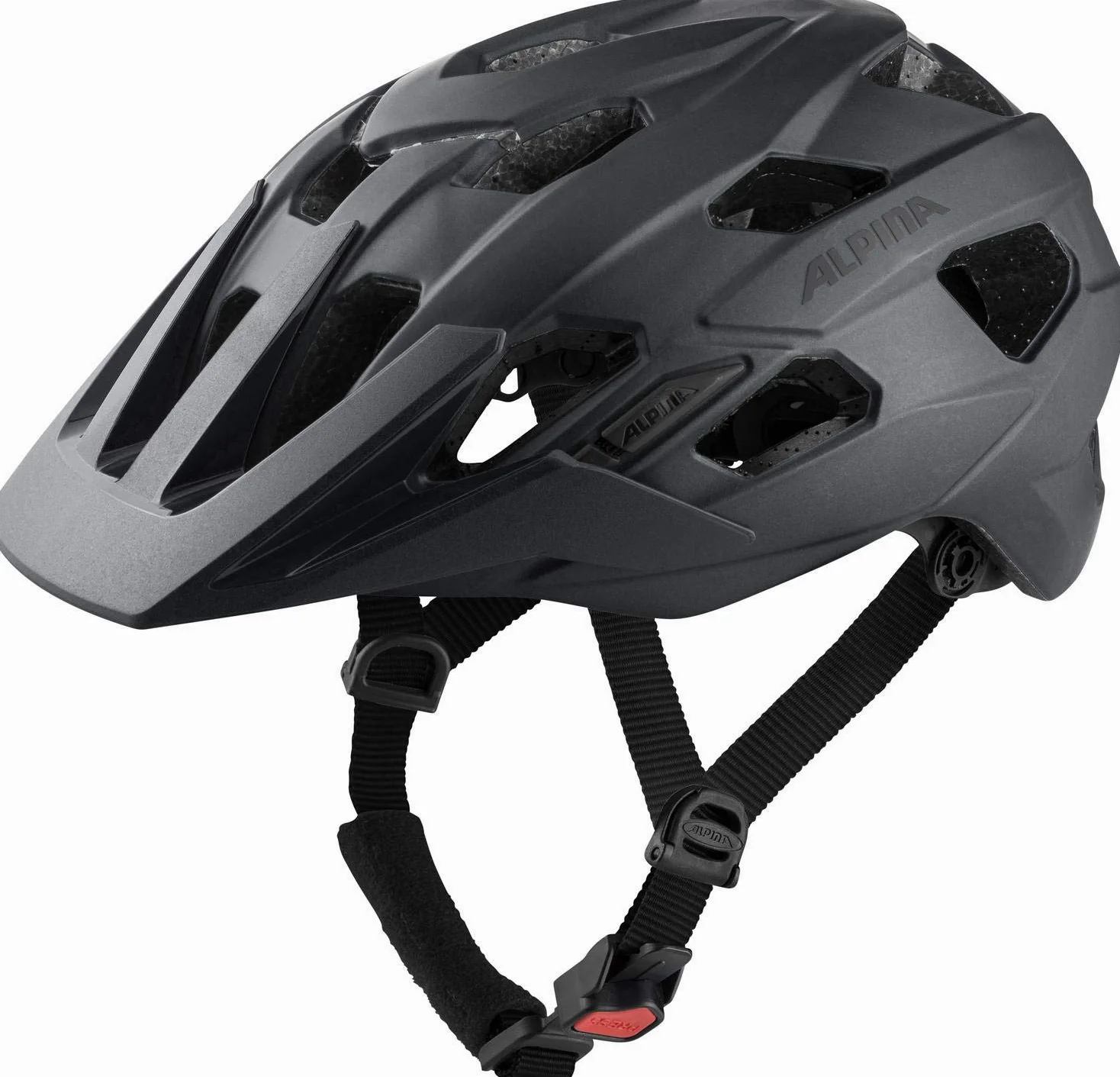 ALPINA ANZANA - Casco de Bicicleta para Adultos - Black Matt - 52-57 cm