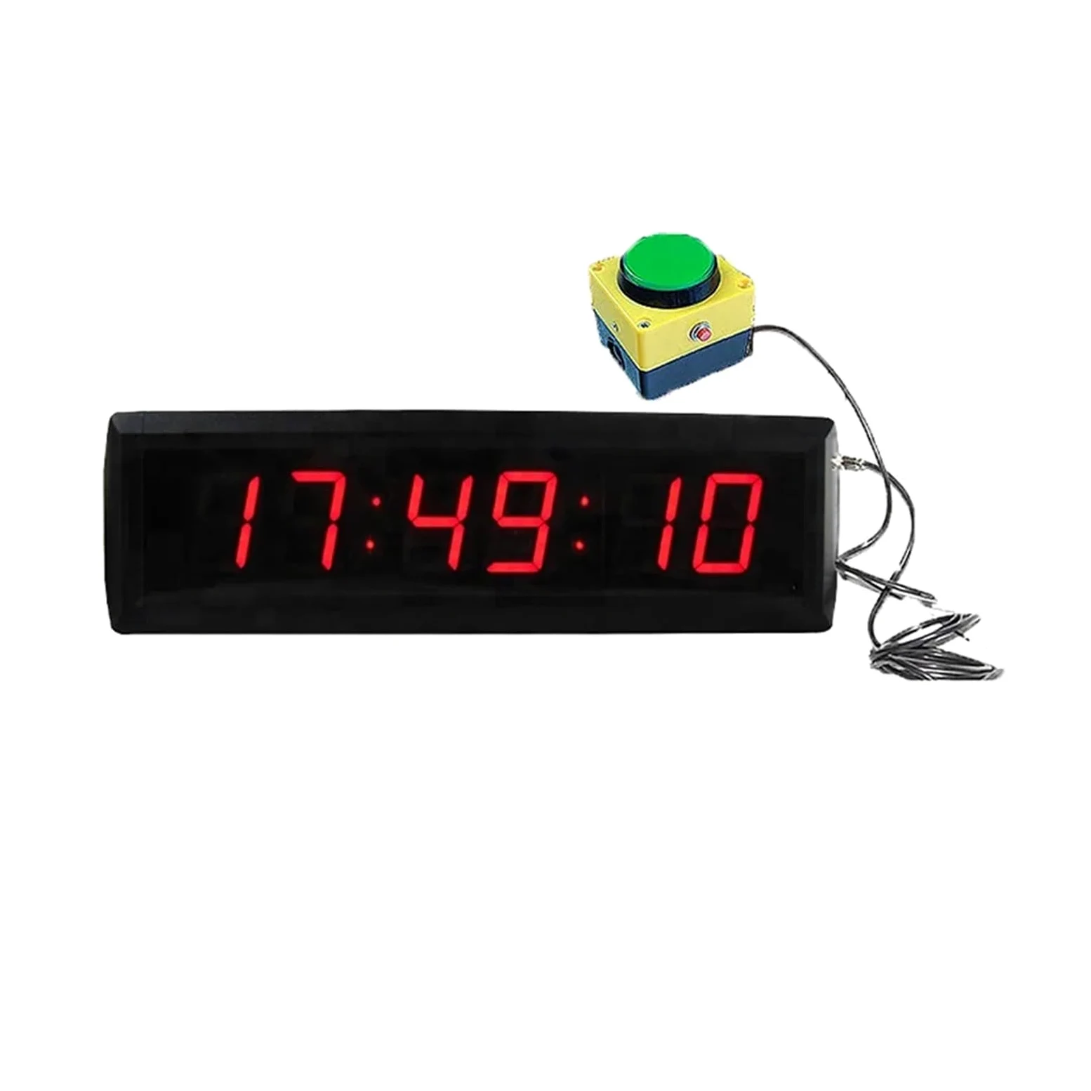 Reloj de gimnasio Reloj con botón de cronógrafo digital con pantalla LED, temporizador 220 con botón for precisión, 1,8 pulgadas Ideal para todos los gimnasios y entrenamientos.