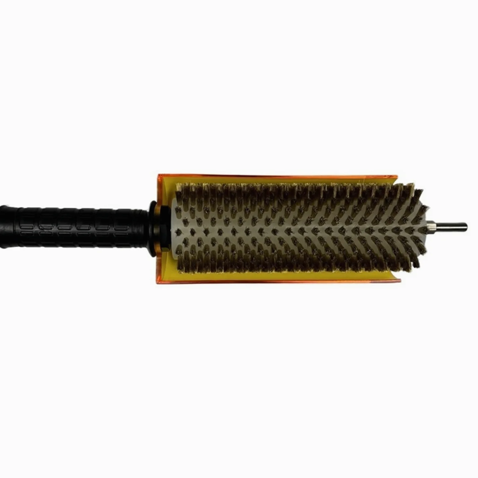 Genérico Juego de cepillos Rotos for Encerado de esquís con Taladro, Eje de Cepillo de 200 mm, con Nailon, latón, cepillos de Crin, Cubierta Desmontable, for afinación de esquí