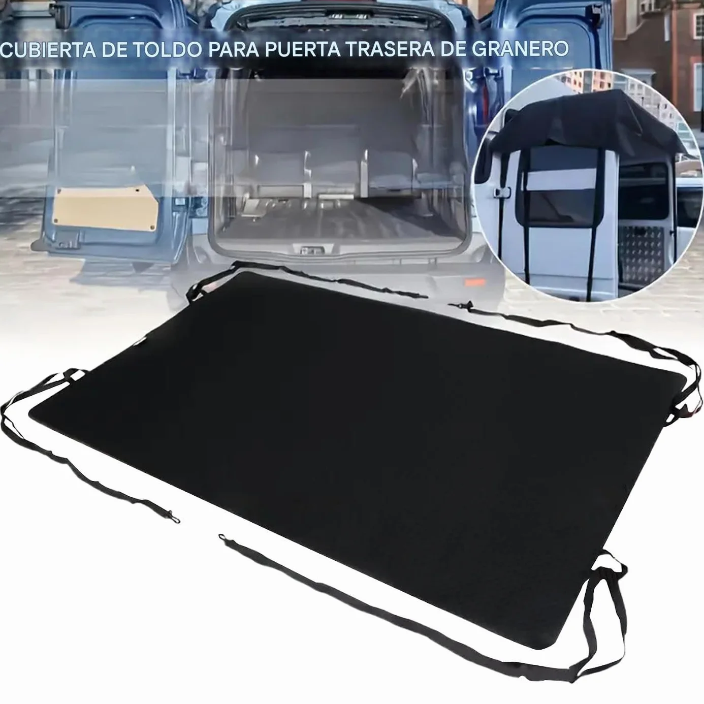 Toldo Trasero para Puerta De RV - Toldo De Sombra para Furgoneta,Protector Impermeable Trasero para Acampada Picnic Autocaravana Playa Exteriores