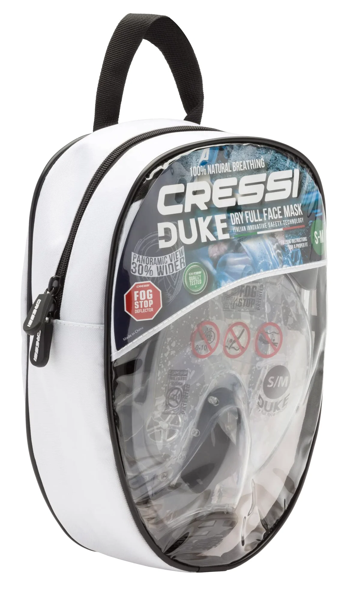 CRESSI Duke Dry Full Face Mask Clear/Aquamarine M/L