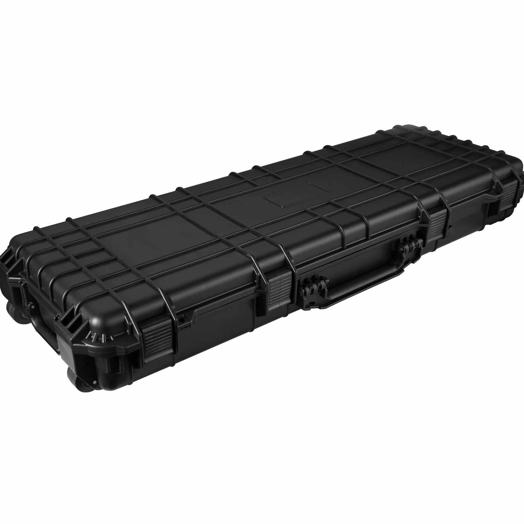 tectake® Caja de Armas largas, Maletin para Rifle, Armas, Carcasa Rígida, Airsoft Armas, Caza, Escopeta de Perdigones, Carabina, Francotirador - Negro