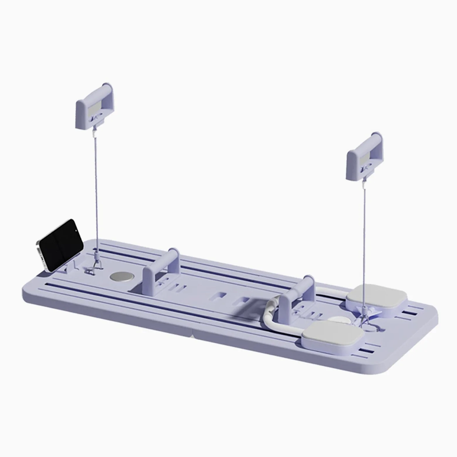 Tabla de pilates portátil – Dispositivo de entrenamiento, tabla de fitness – para apartamento, hotel, gimnasio, salón, hogar, interior, lugar de trabajo, garaje