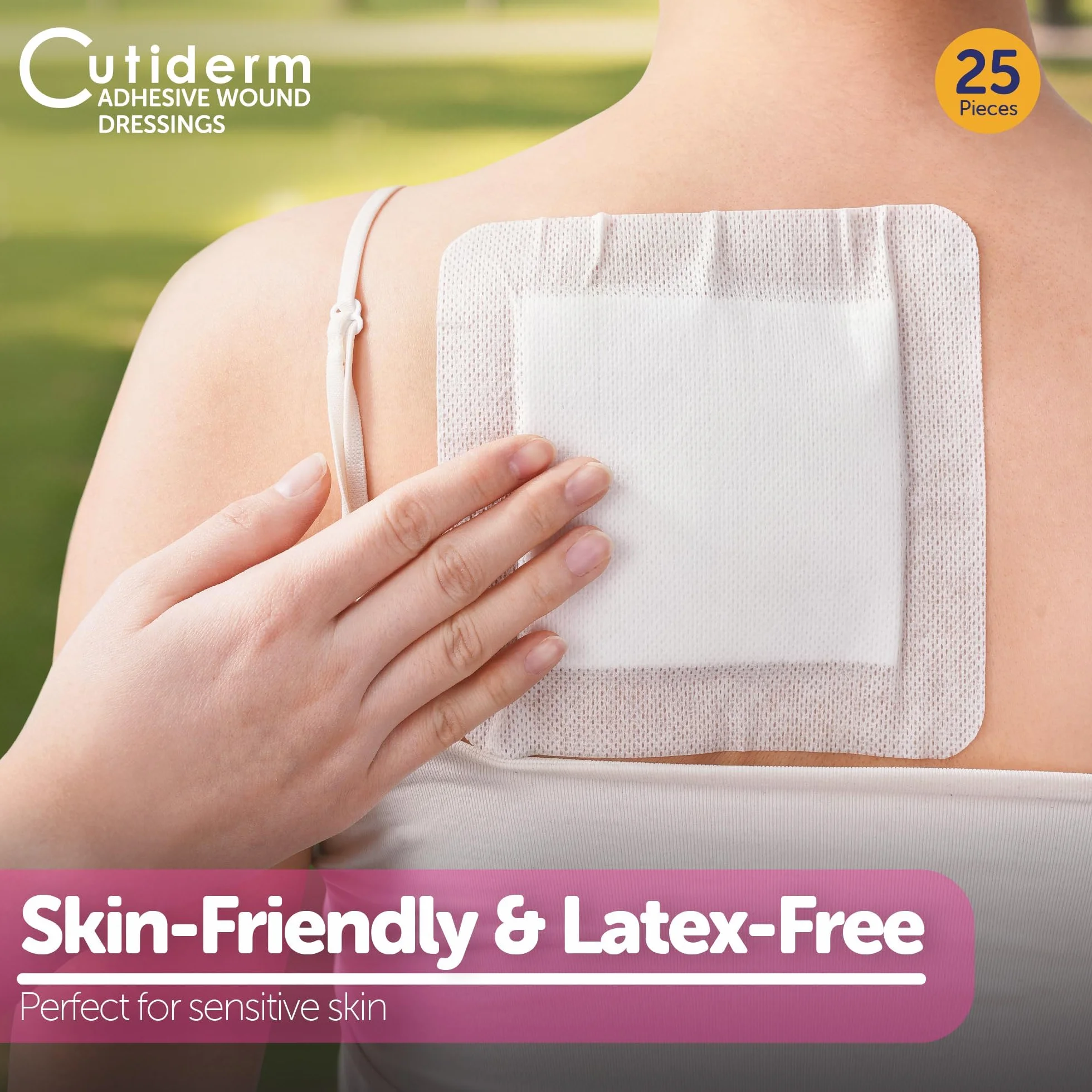 Cutiderm Apósito adhesivo estéril 15cm x 15cm caja 25