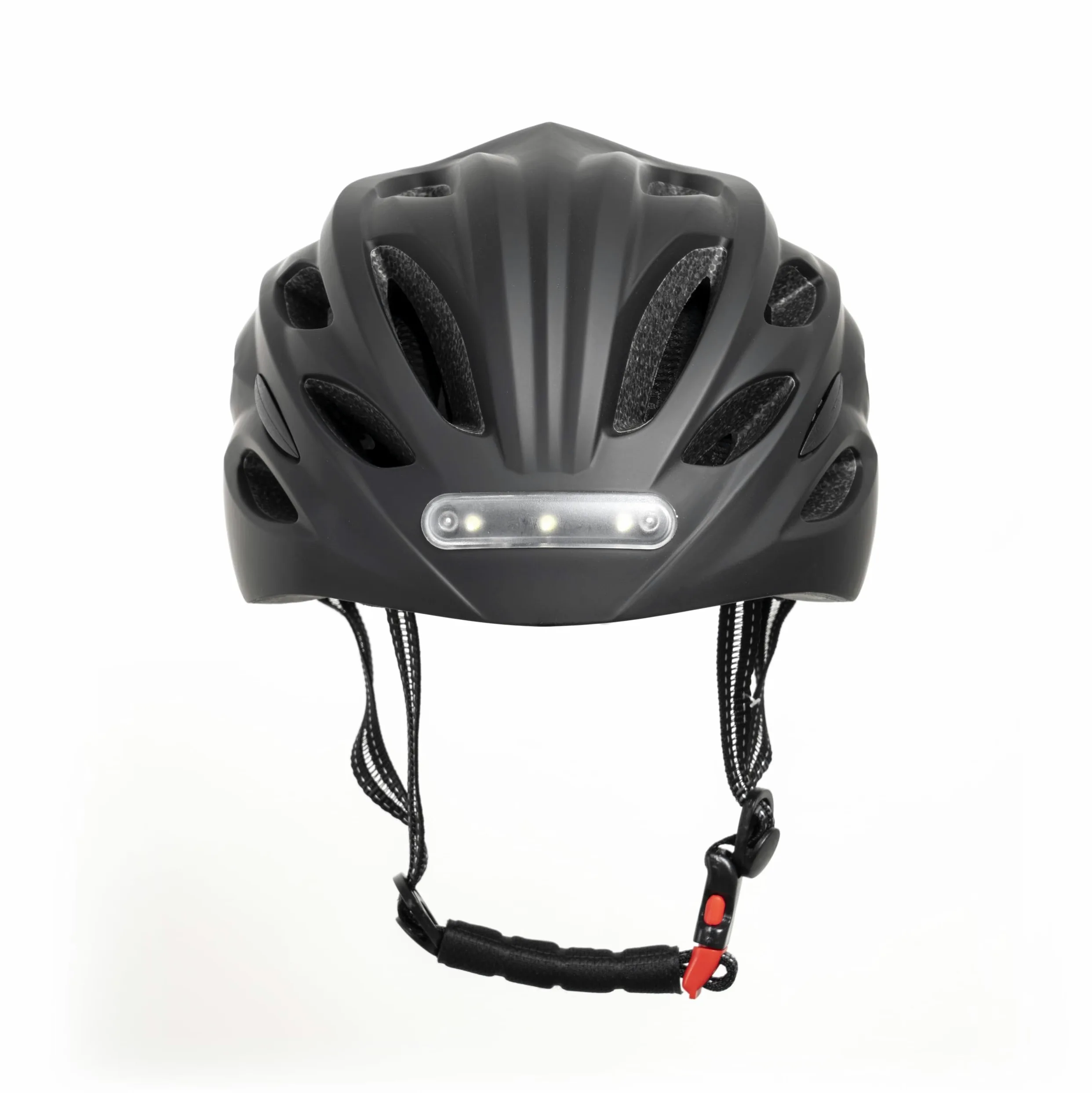 YOUIN Casco Bici Patinete Deportivo para la Cabeza | Luces LED Integradas | Batería Recargable | Ajuste de 52-58 cm | Ideal para Ciclismo Nocturno, Negro, XL, Plástico