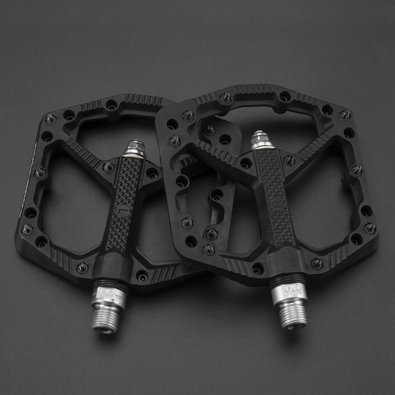 ROCKBROS Pedales de Bicicleta de Nylon, Gran Plataforma Antideslizante, para MTB Bicicleta Carretera BMX, 9/16 Pulgadas