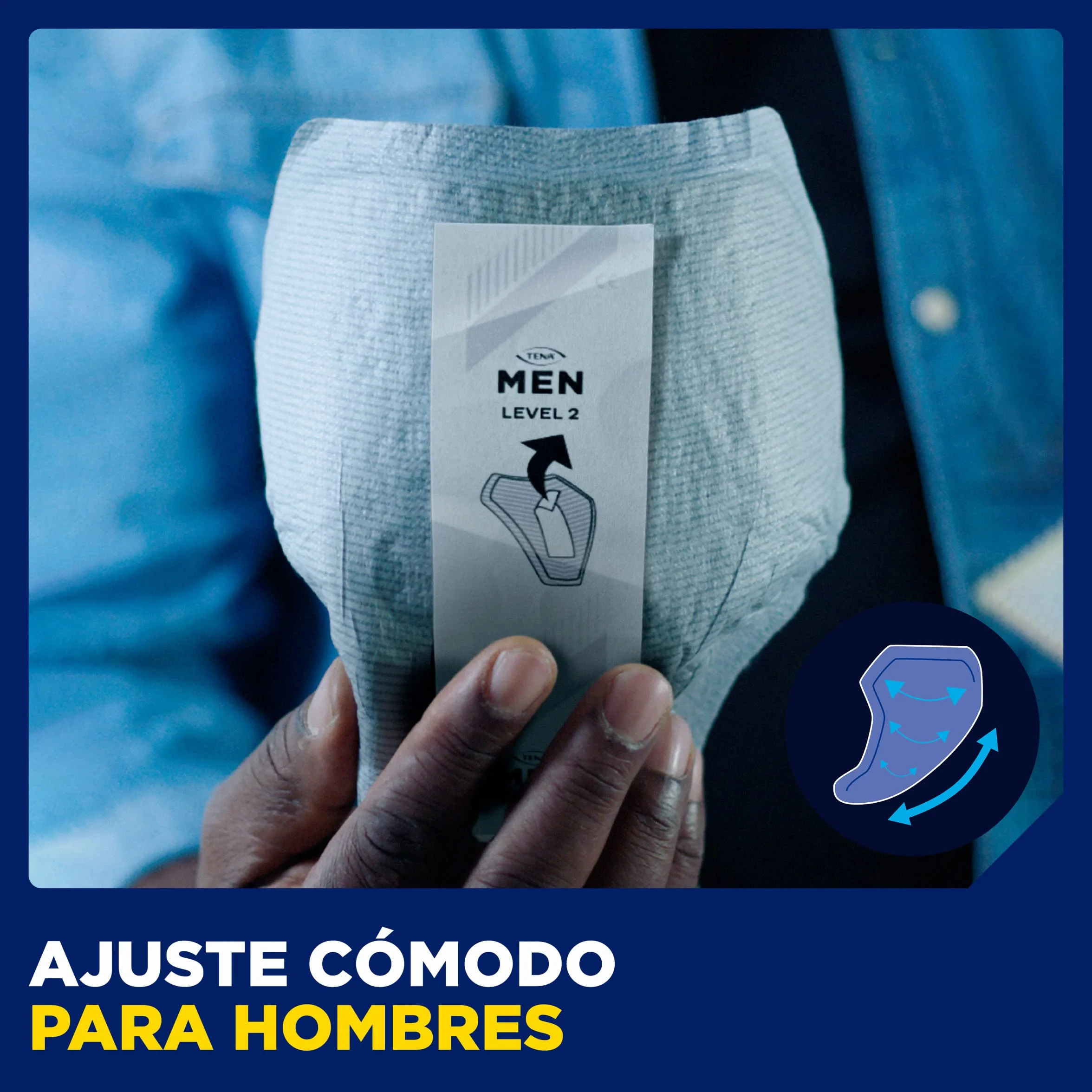 TENA Men Level 2 x60 Compresa Protectora Absorbente para Hombre Incontinencia Moderada