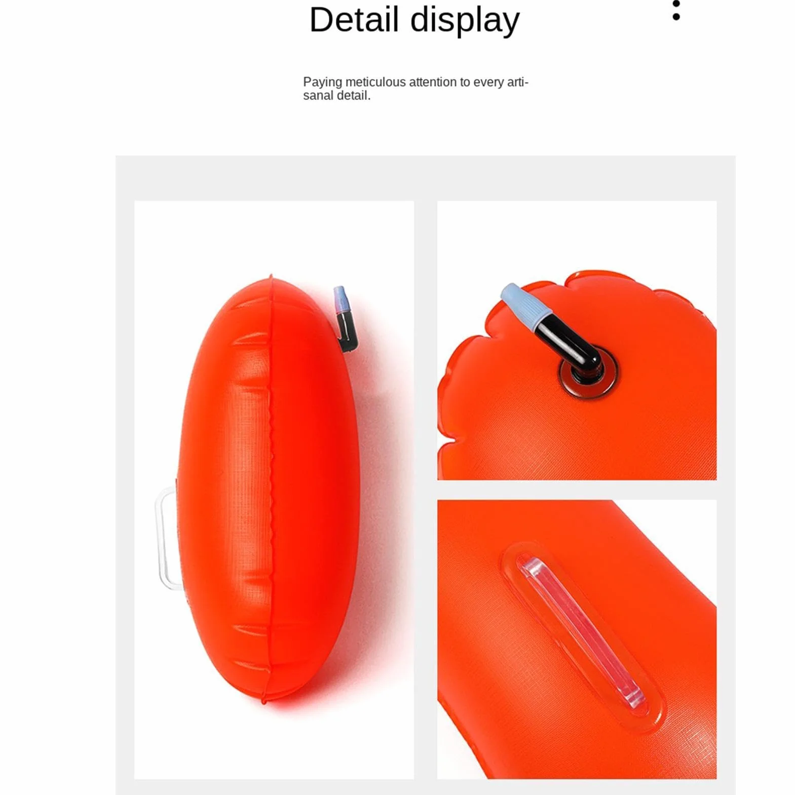 Open Water Swim Buoy | Inflatable High Visibility Waterproof Swim Training Float with Safety Storage, For Men Women Swimmers Beginners Lifeguard Training Competition