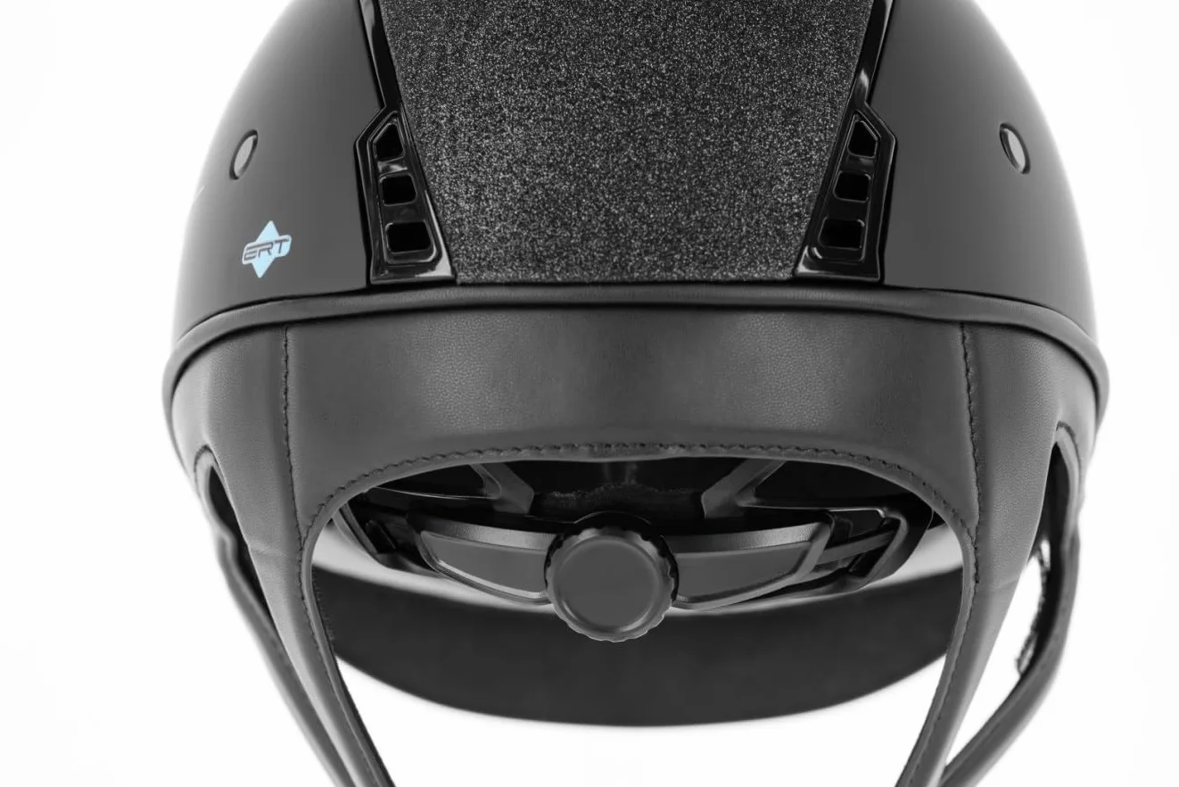 Kerbl Covalliero Eclipse - Casco de equitación, color negro mate con purpurina