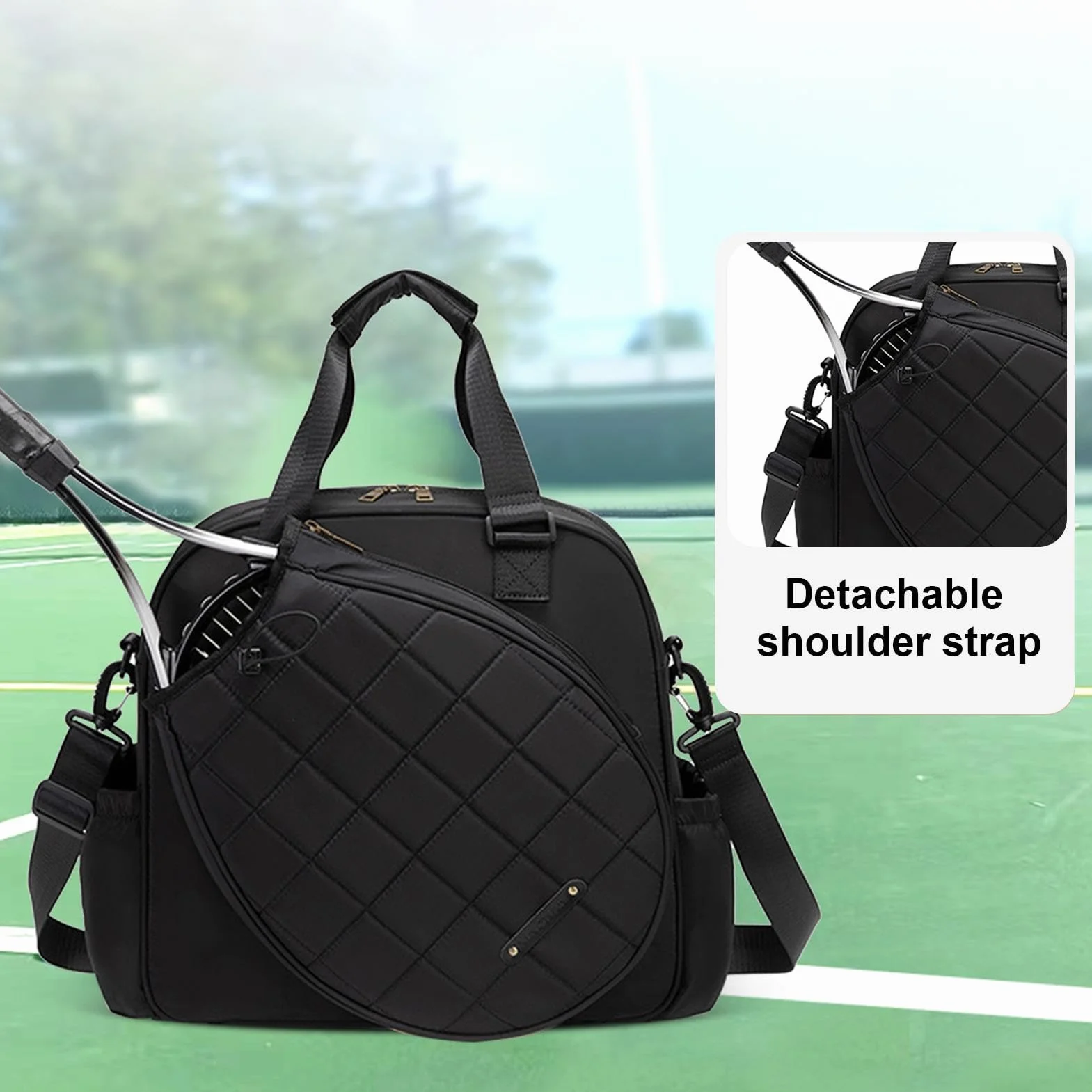 Bolsa para Raquetas de Tenis,Bolsas para Raquetas de Tenis para Hombres | Bolsa Cruzada de Tenis Impermeable | Bolsa portátil para Raqueta de Tenis, Bolsa de Tenis para Adultos para Raquetas
