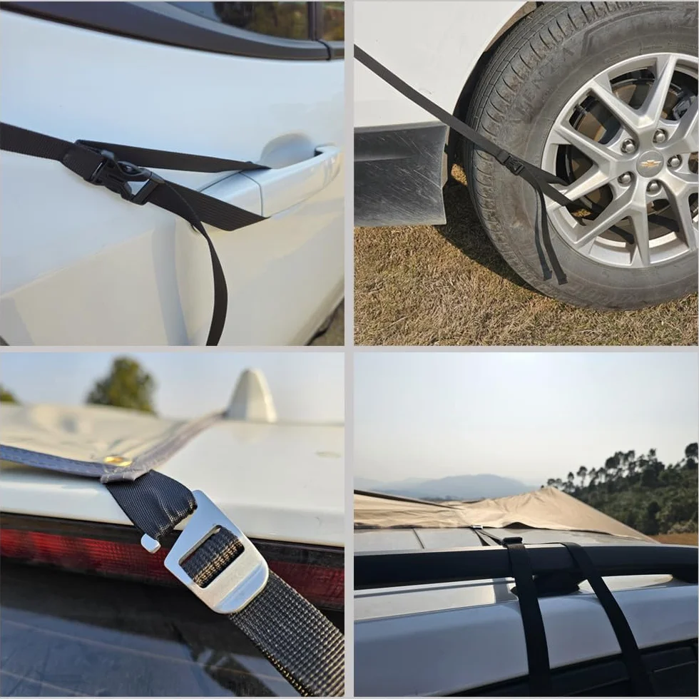 SUV Awning - Toldo con barras para coche, para camping, apto para coches pequeños SUV y furgonetas