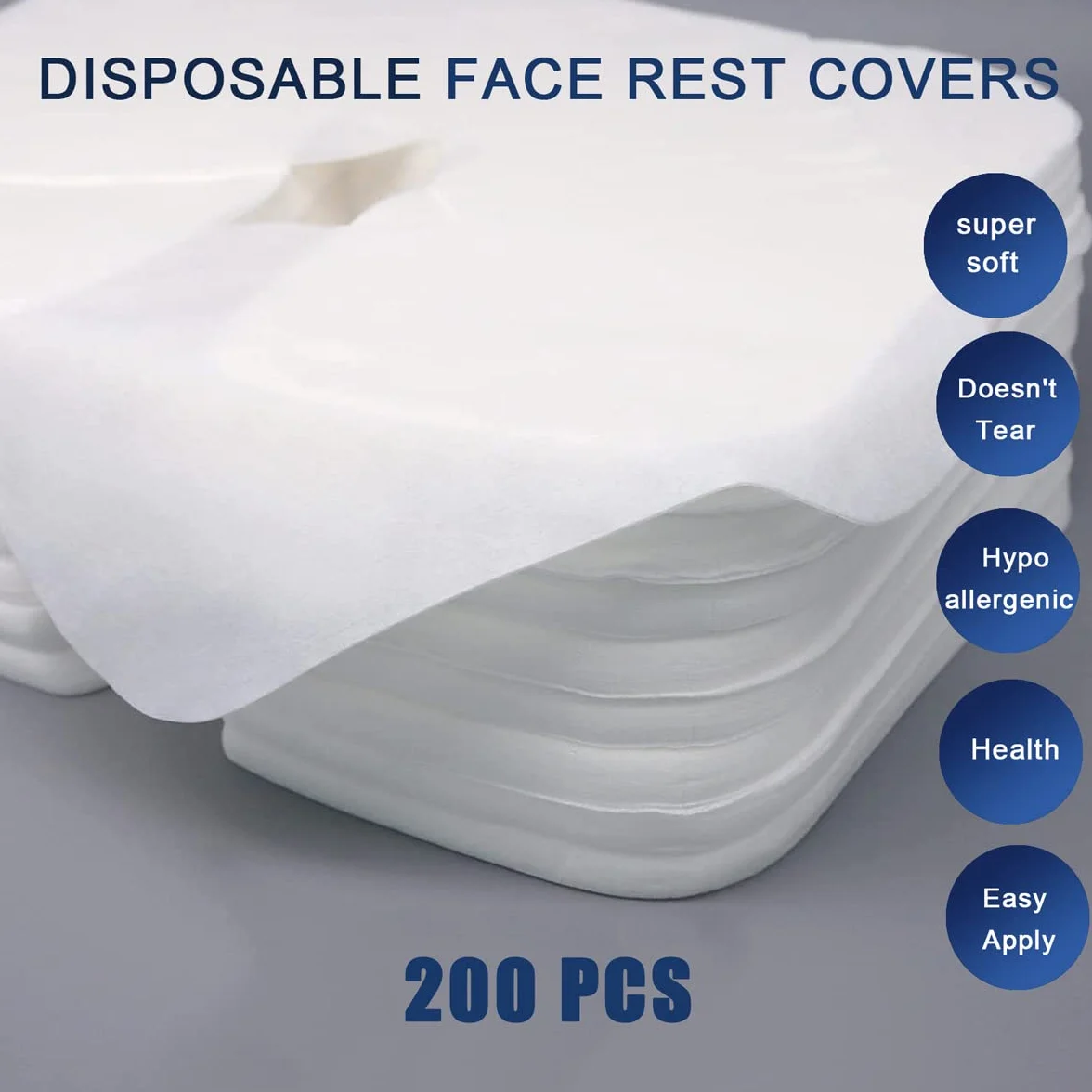 Tvvcalk 200 Piezas Fundas Desechables para Reposacabezas de Mesa de Masaje