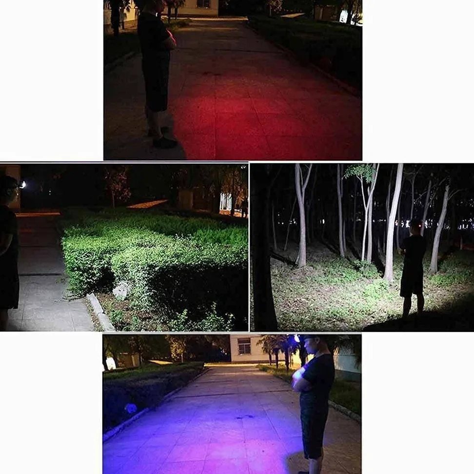 Linterna frontal Linterna frontal LED Linterna frontal for acampar al aire libre Linterna frontal recargable USB Luz LED blanca azul roja Iluminación exterior Lámpara de trabajo de pesca Lin