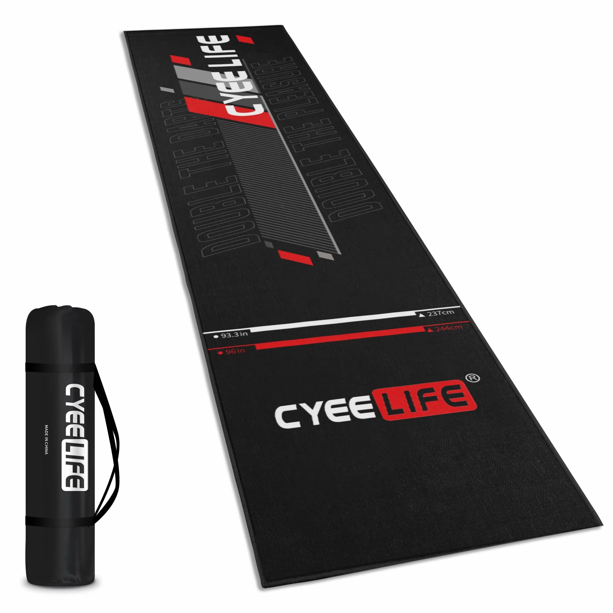 CyeeLife Alfombrilla para dardos negra