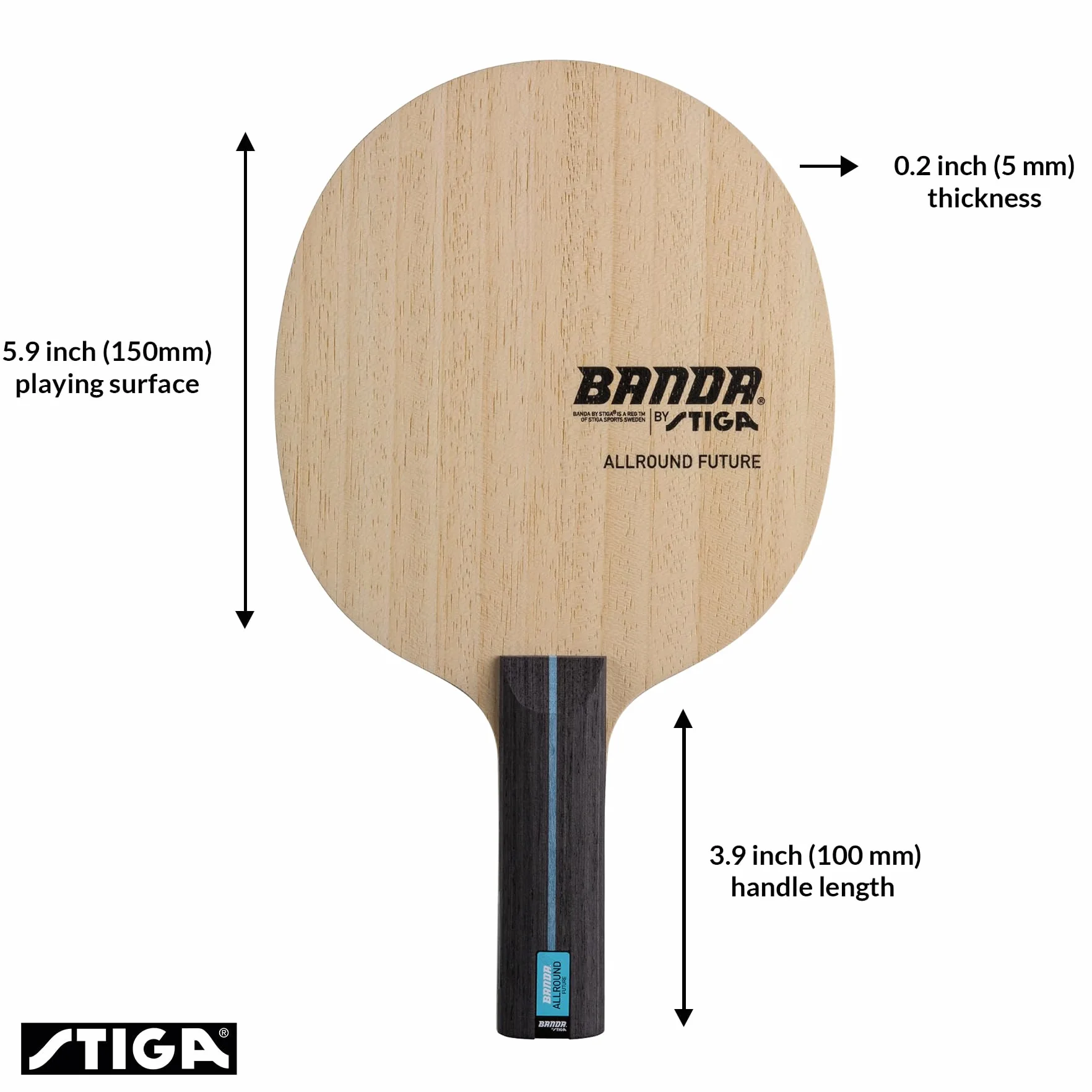 STIGA Banda Allround Future Pala de Madera