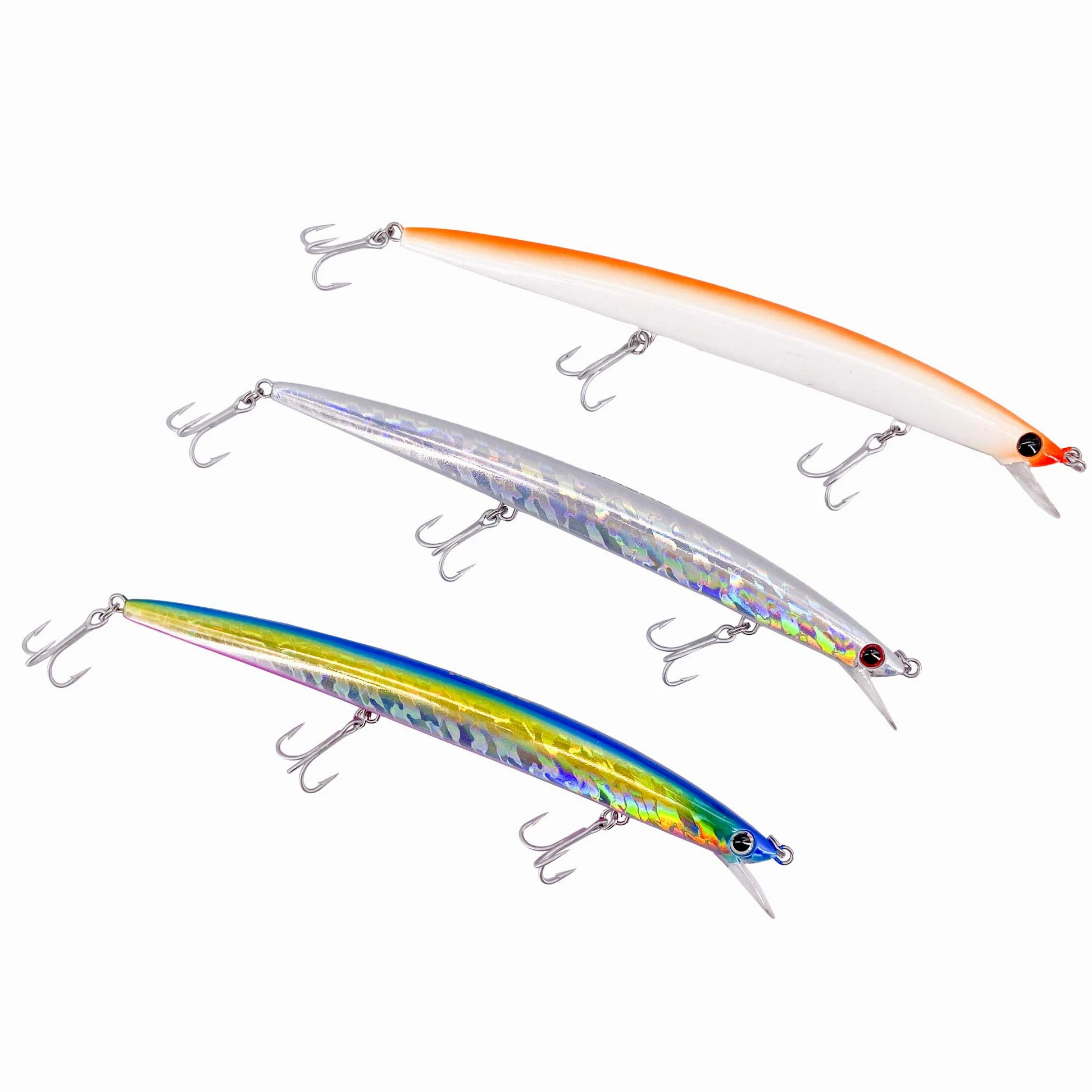 Wild Kit de 3 artificiales Minnow Long Jerk 18 cm de 28 g