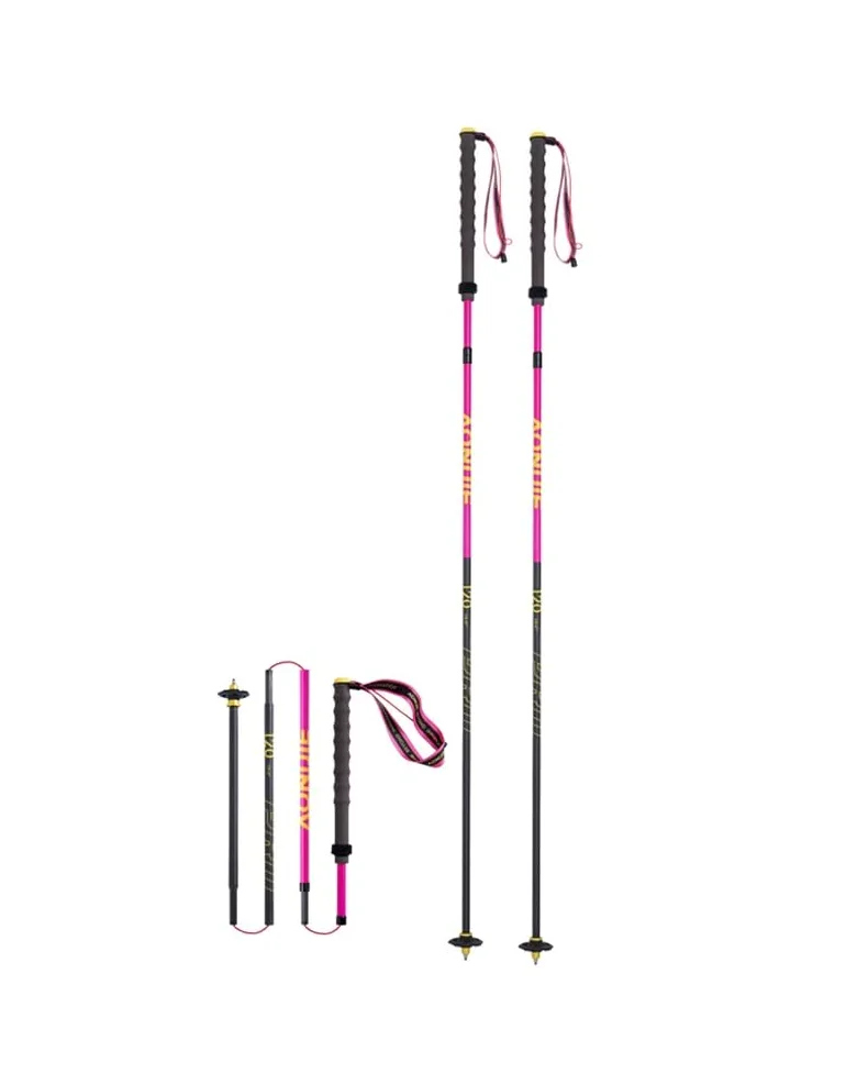 Bastones de Trekking Plegables, Ligeros, Bastones de Trial de Aluminio 110/120cm,Ultraligeros para Correr Senderismo Bastones para Caminar,AONIJIE (120CM)