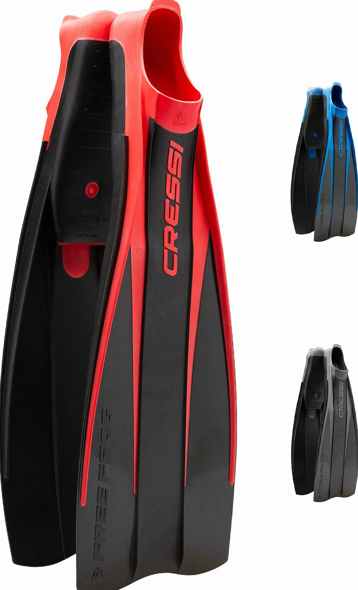 Cressi Free Frog Fins Aletas técnicas de Buceo con Pala en Eva