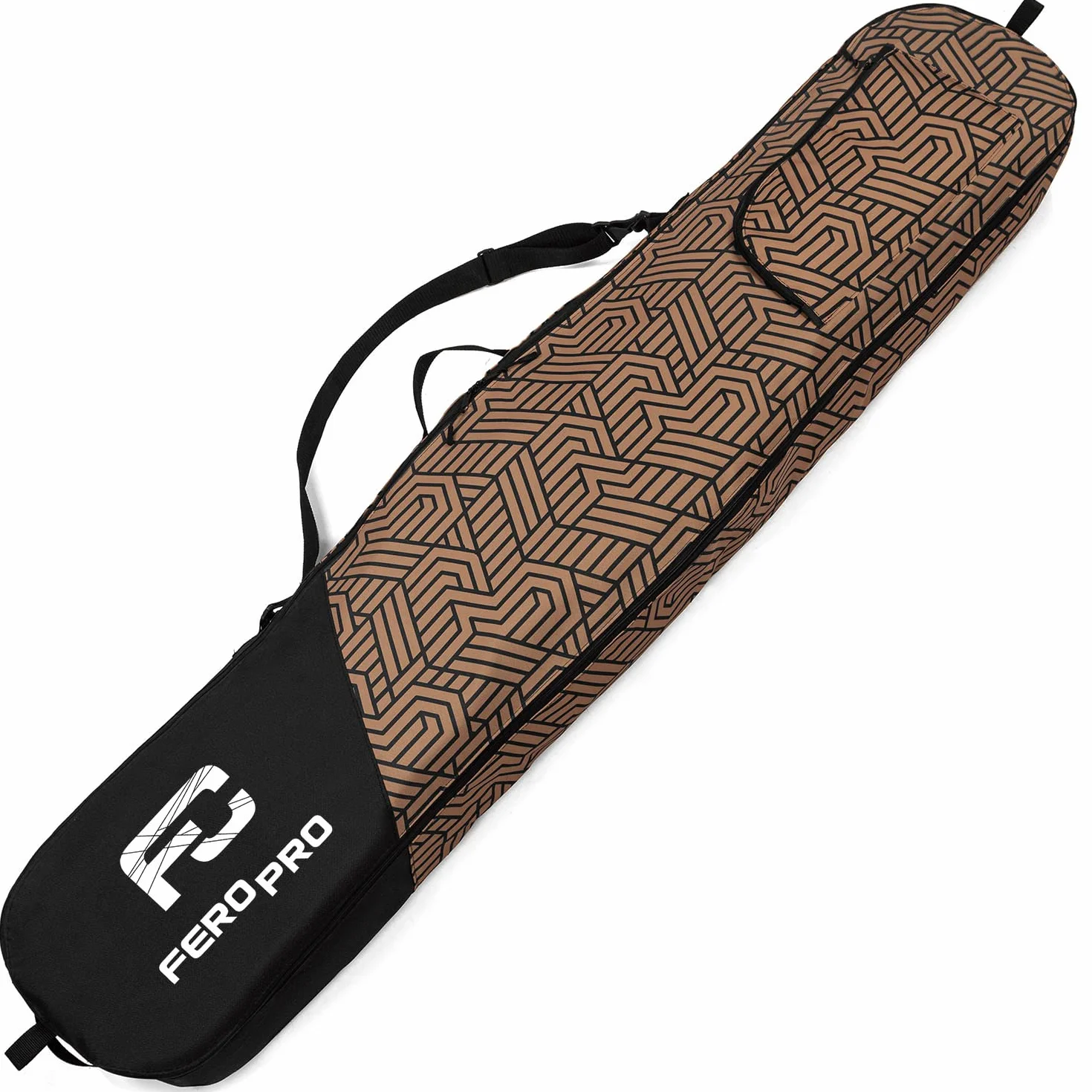 Funda para Tabla de Snowboard Cargo Board Protection Bag 170 cm Bolsa con Bolsillo Cremallera