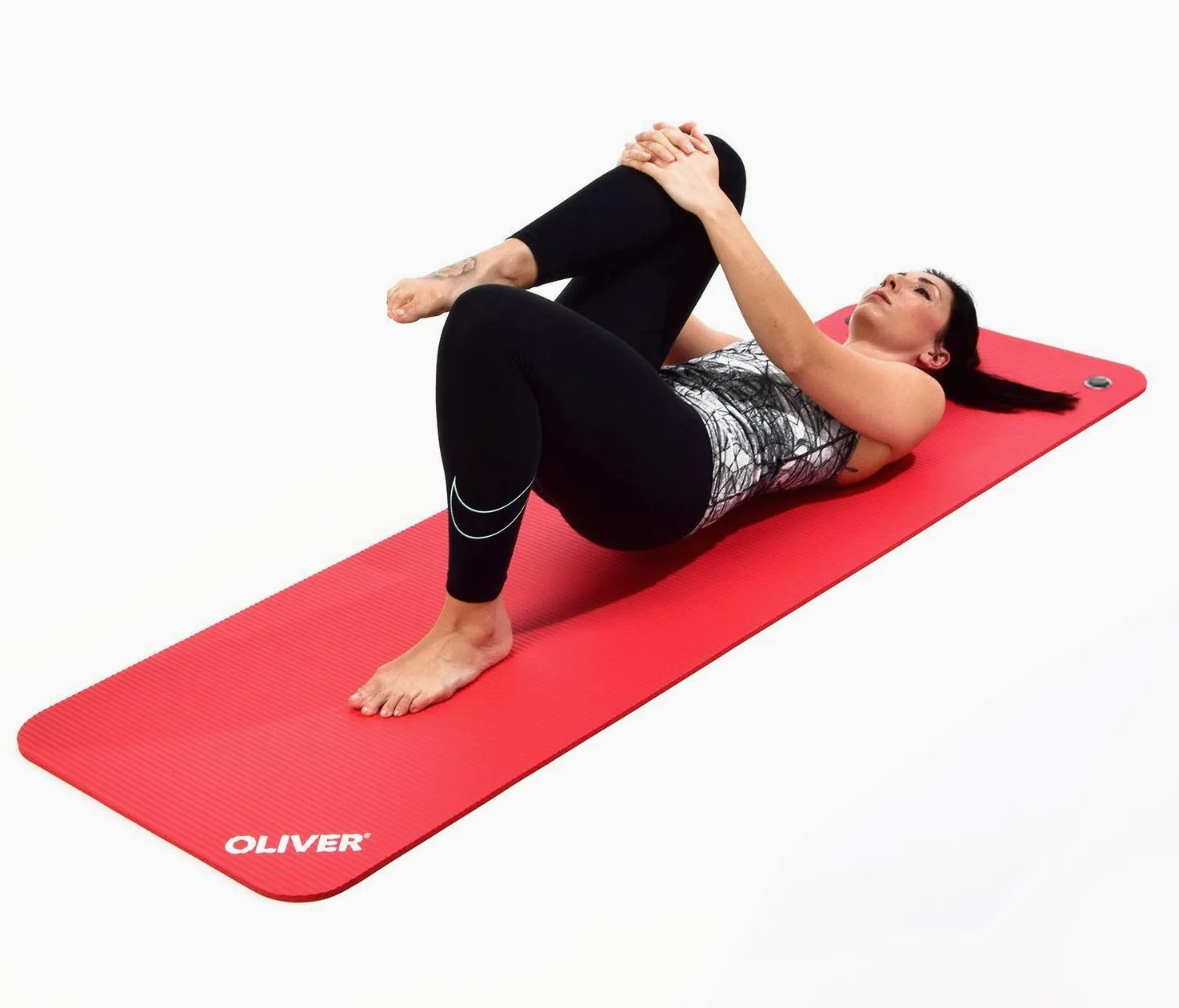 OLIVER Esterilla Fitness y Yoga Extra Gruesa 15mm - Colchoneta Antideslizante para Pilates, Entrenamiento, Gimnasia - 180x60cm, Calidad Profesional