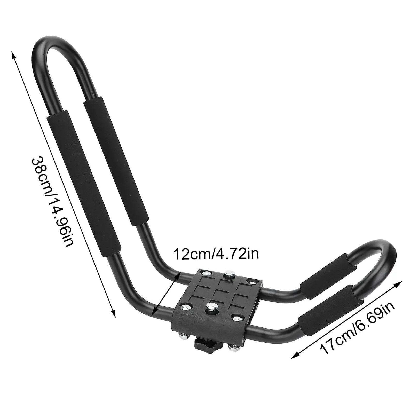 Porta Kayak, para propietarios de Kayak, Soporte de Techo Resistente, construcción de Metal antioxidante, Acolchado Antideslizante, Ajuste Universal para la mayoría de