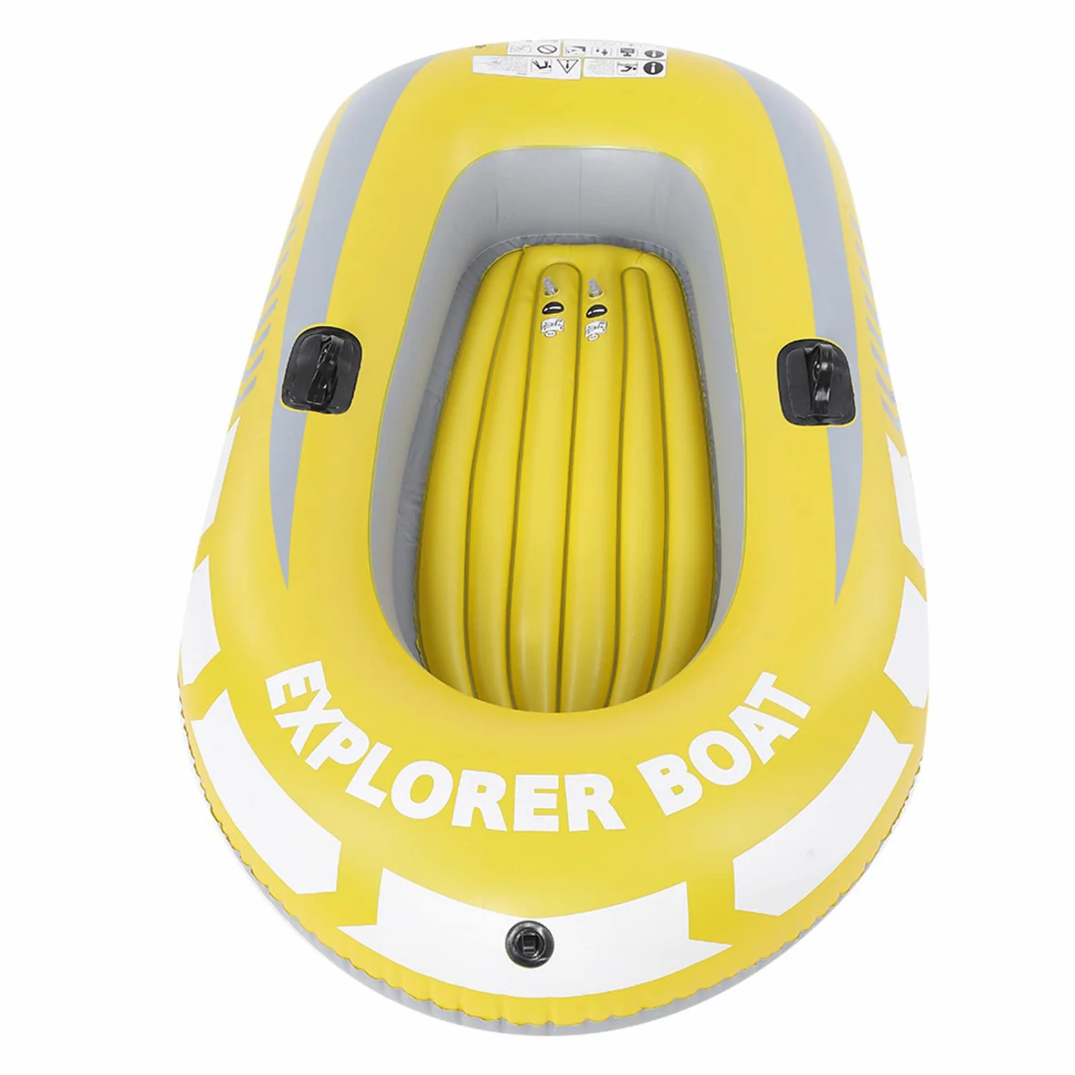 Canoa Inflable para Kayak, Barco para 2 Personas, Pesca, Buceo, Remo de Aire de PVC, Resistente Al Desgaste con Dos Soportes de Paleta para Remar con Ahorro de Mano de Obra