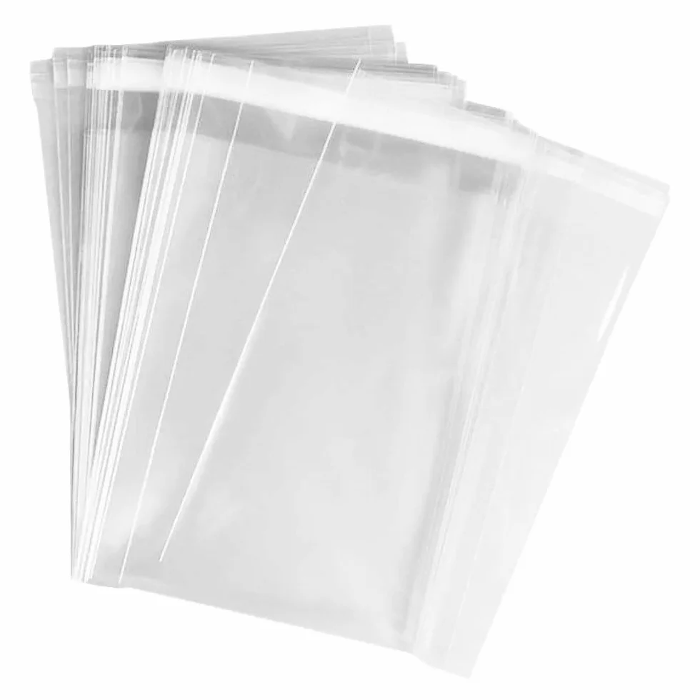 Bolsas de celofán transparentes cierre autoadhesivo reutilizables 200 unidades tamaños variados