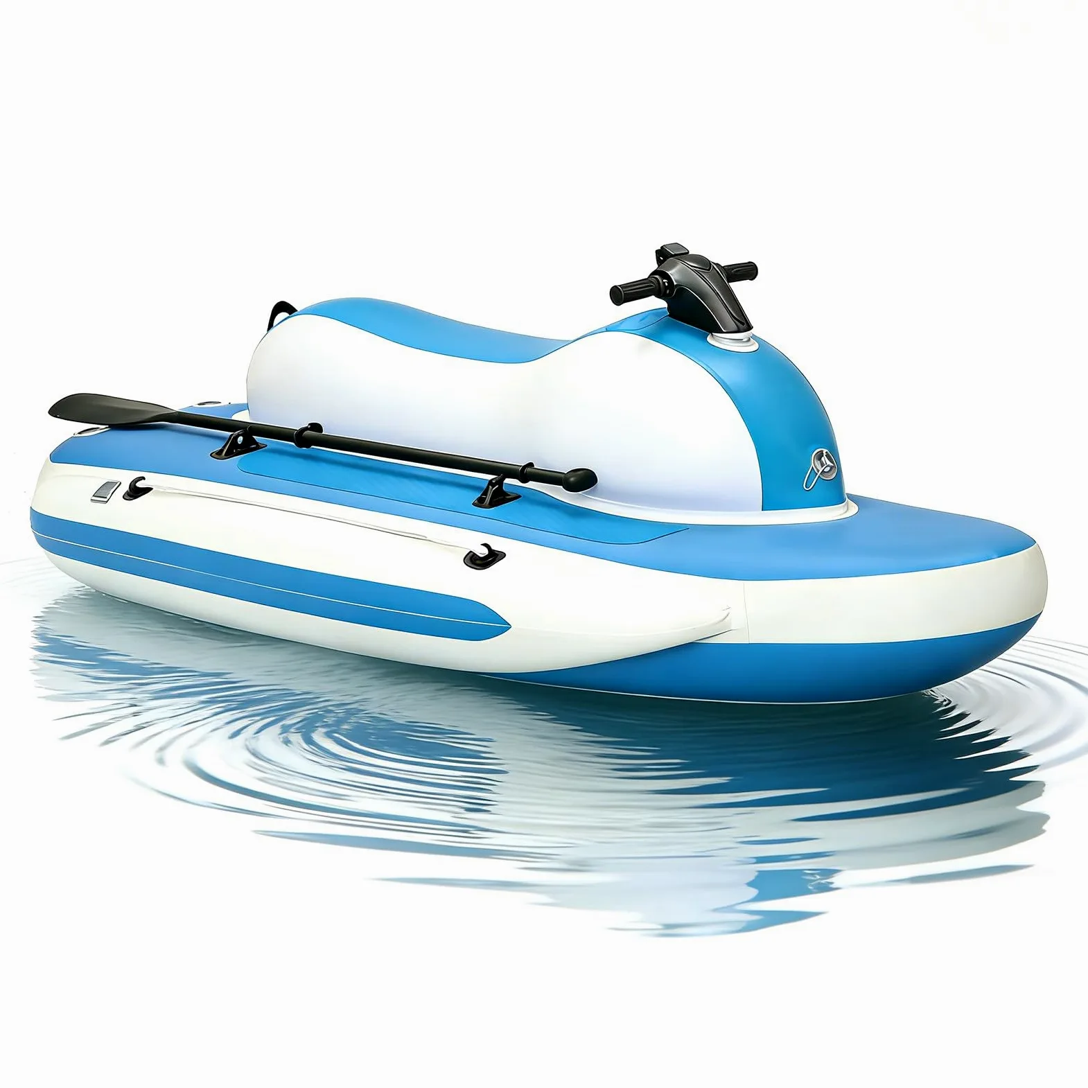 Barca Hinchable Mejorada para Snorkel y Mar Unpowered | Descubrimiento aguas profundas, doble control, maniobras rápidas, snorkel oceánico, construcción exterior
