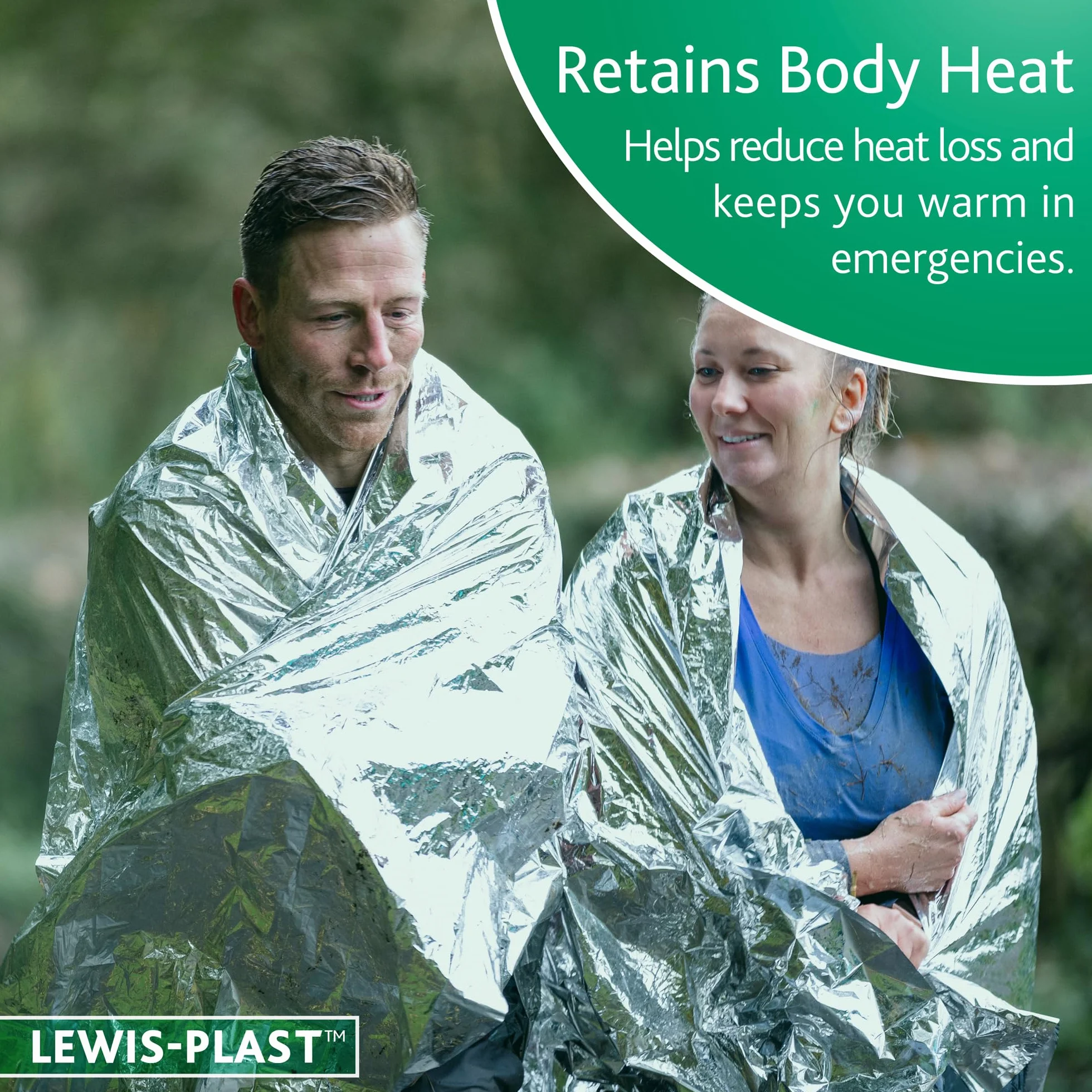 Reliance Medical Manta de aluminio para adultos, reflectante del calor, aislante, protección contra viento y lluvia (paquete de 3)