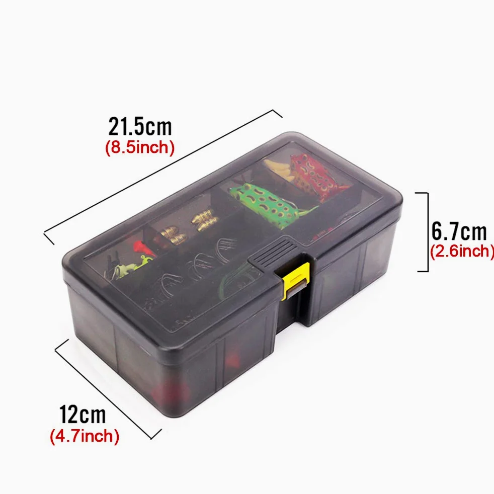 Juego de señuelos de pesca, 168 unidades, para pesca o cebo, juego mixto de accesorios Spinnerbaits Minnow con caja