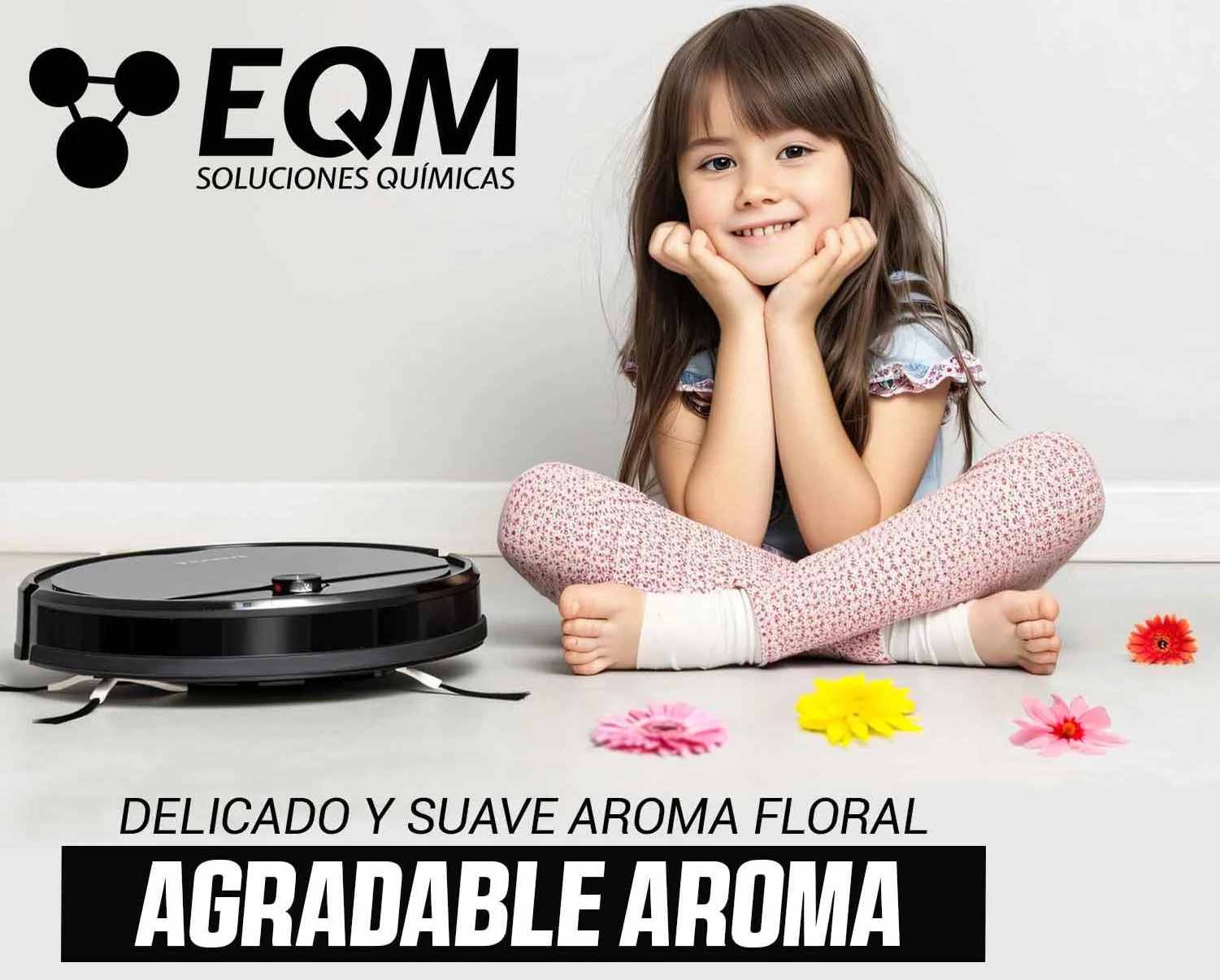 Limpiador de Suelos para Robots de Limpieza ECO-217 1L pH Neutro Aroma Floral