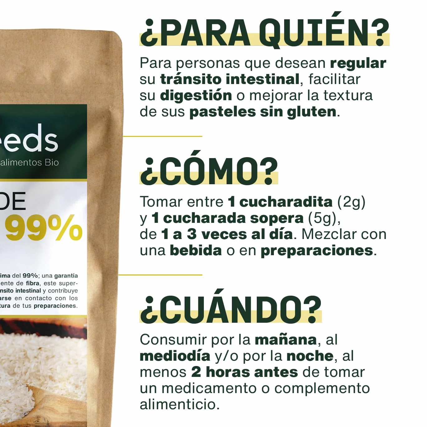 Psilio Rubio BIO 200G Cáscaras Psyllium Orgánico Máxima Pureza 99% Fibra Sin Gluten
