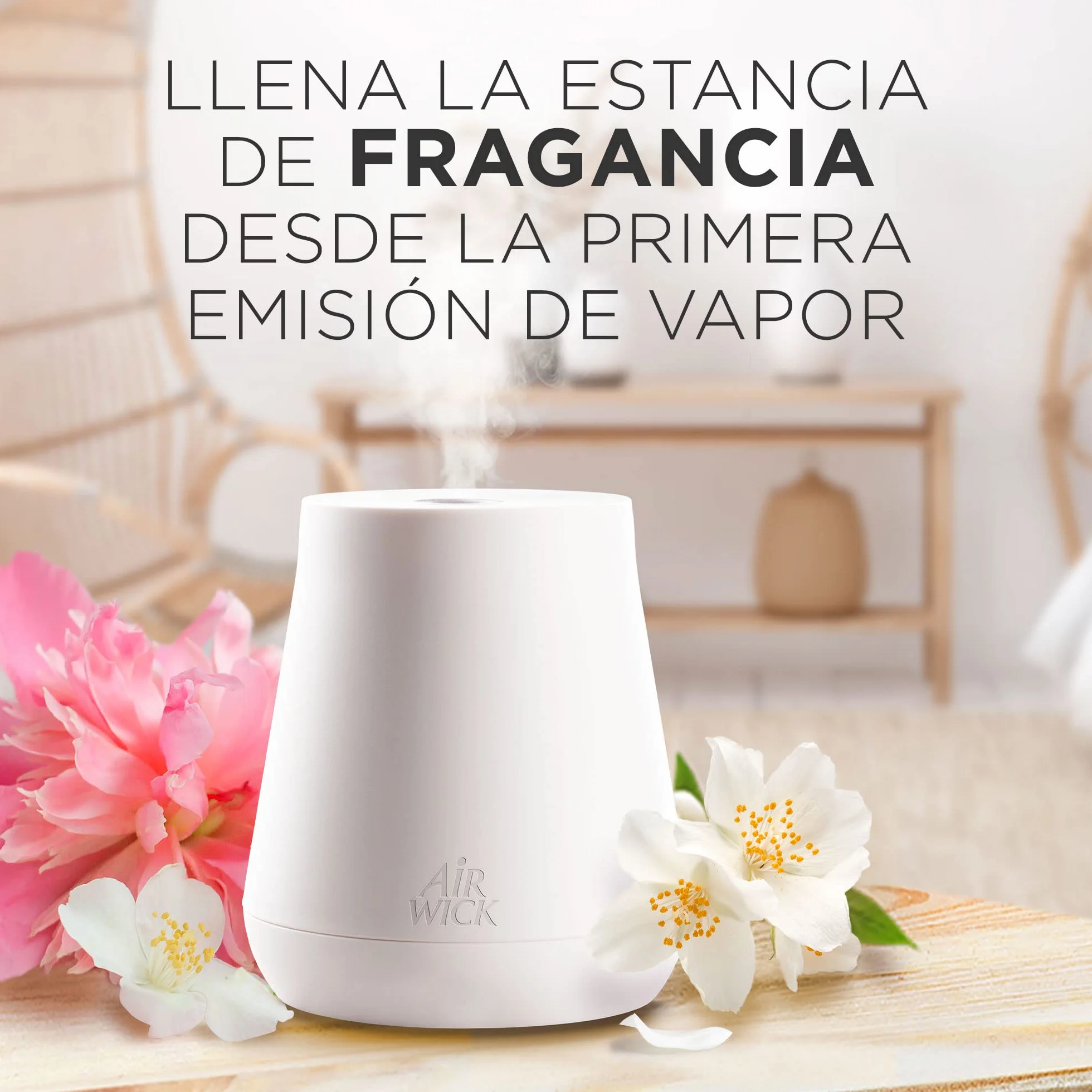 Air Wick Essential Mist Recambio Ambientador Difusor Aceites Esenciales Peonia Jazmín 3x20ml