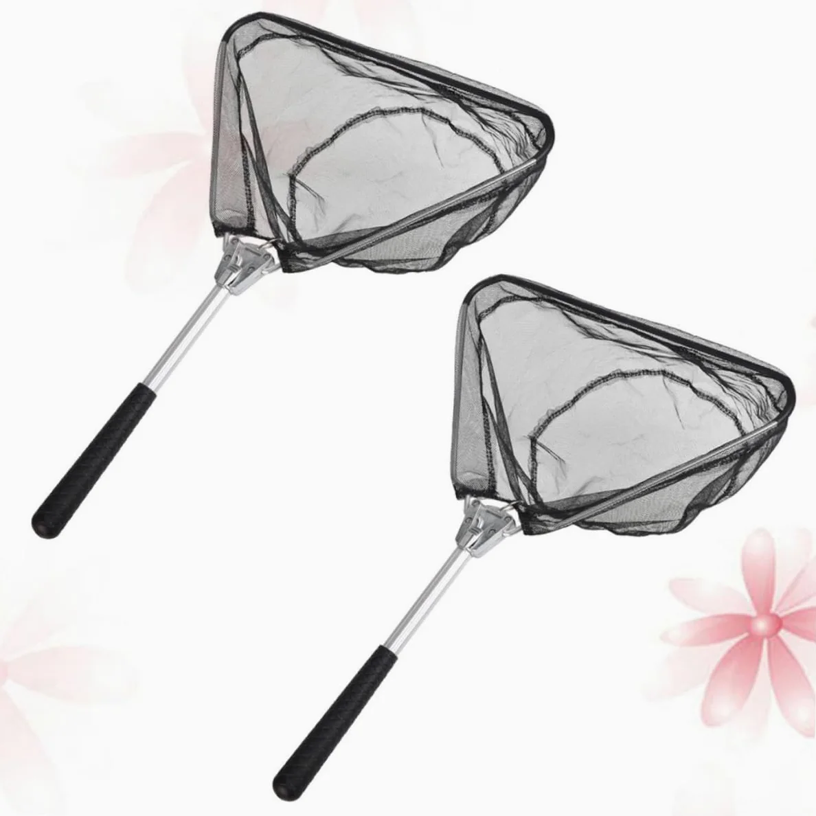 4 piezas de red de pesca plegable, red de aterrizaje para peces, red para capturar peces, red de aterrizaje para pescar, redes de lanzamiento para pescar, mini red de pesca, red de inmersión para