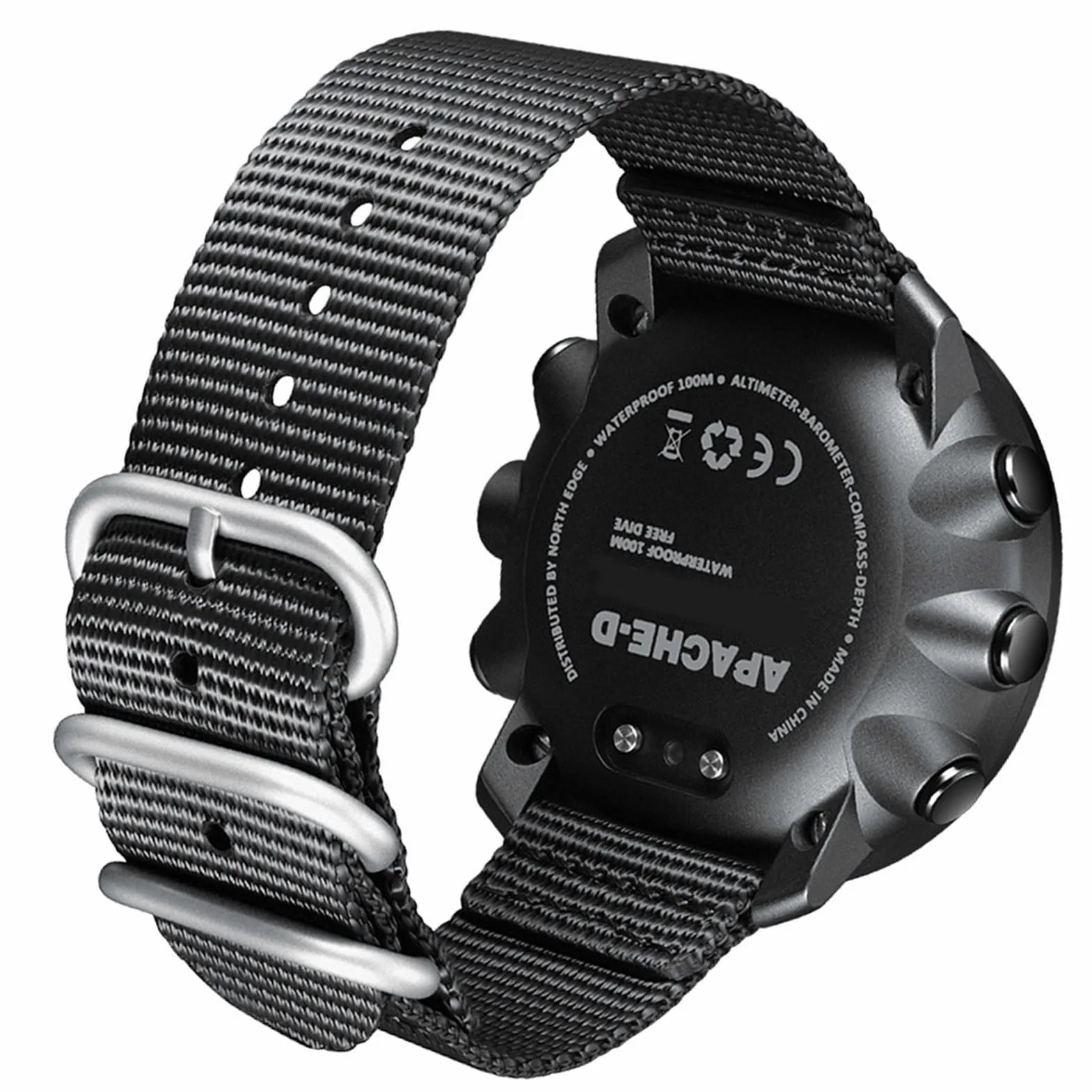 Reloj de Buceo para Exteriores con Retroiluminación LED, Brújula, Barómetro, Termómetro, Altímetro, Hora Mundial, Alarma, Cronómetro, Temporizador de Cuenta Regresiva, Contador