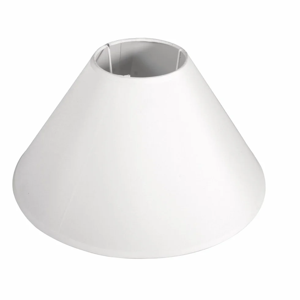 Rayher Pantalla para lámpara Plástico cónica 30-10 cm ø 19 cm alto E27 max. 60W blanco