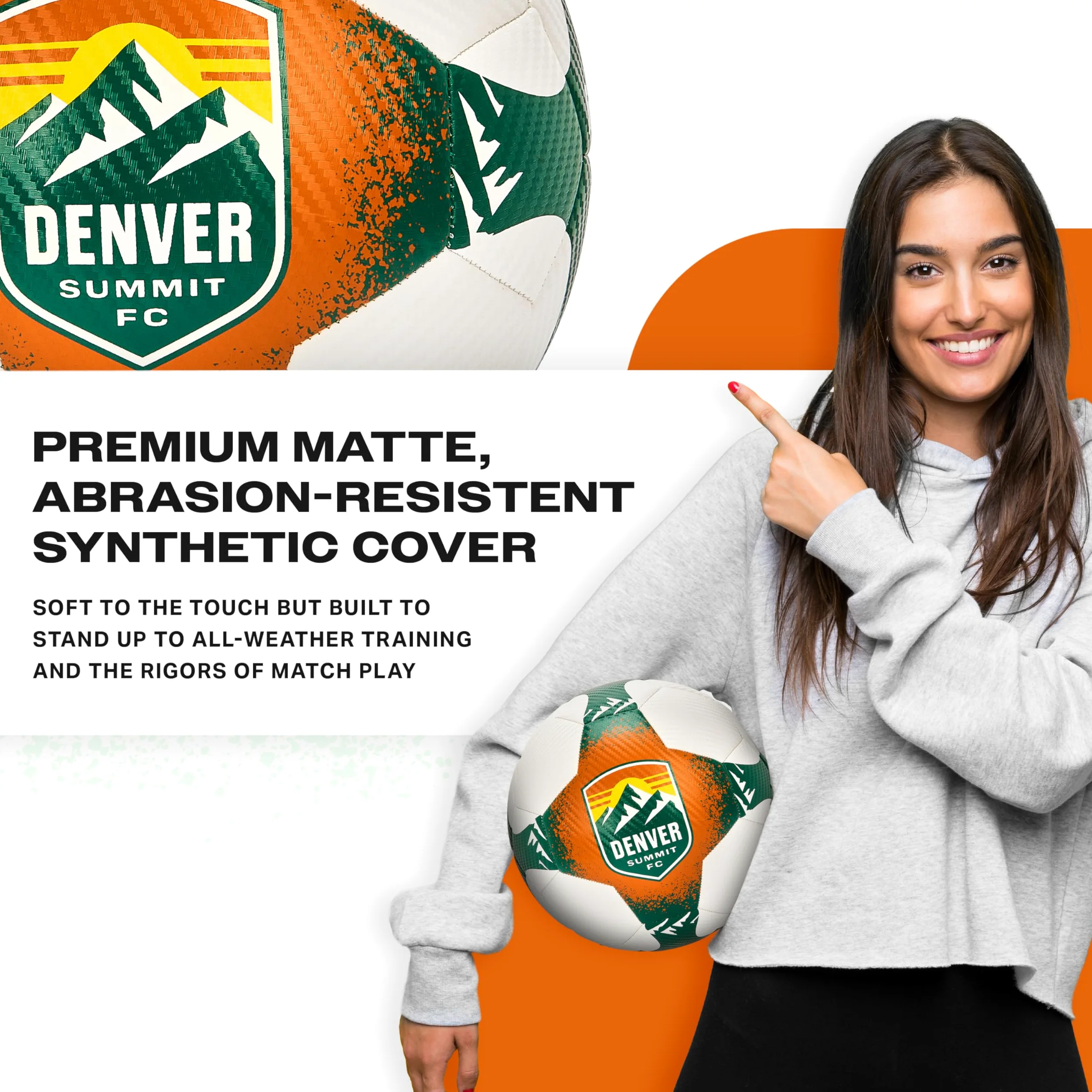 Franklin Sports NWSL Team - Balones de fútbol para niños y adultos, balones de fútbol para niños y niñas, balón de fútbol oficial de NWSL, disponible en tamaño oficial 5 o tamaño mini 1
