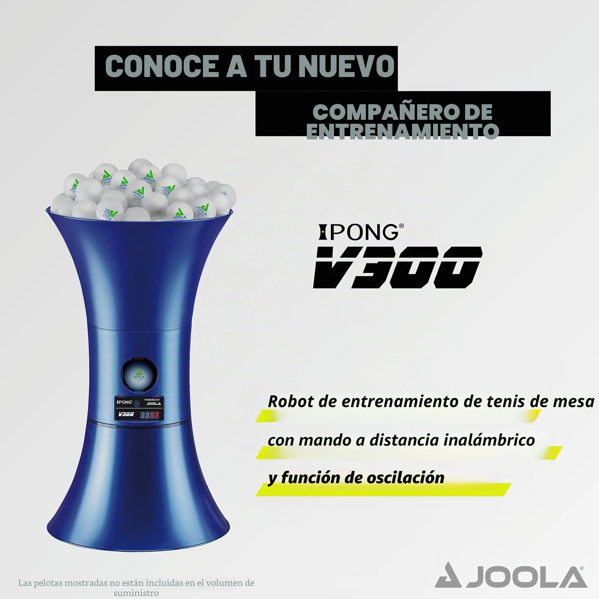Joola iPong TT Buddy V300 Robot para Ping Pong, Azul