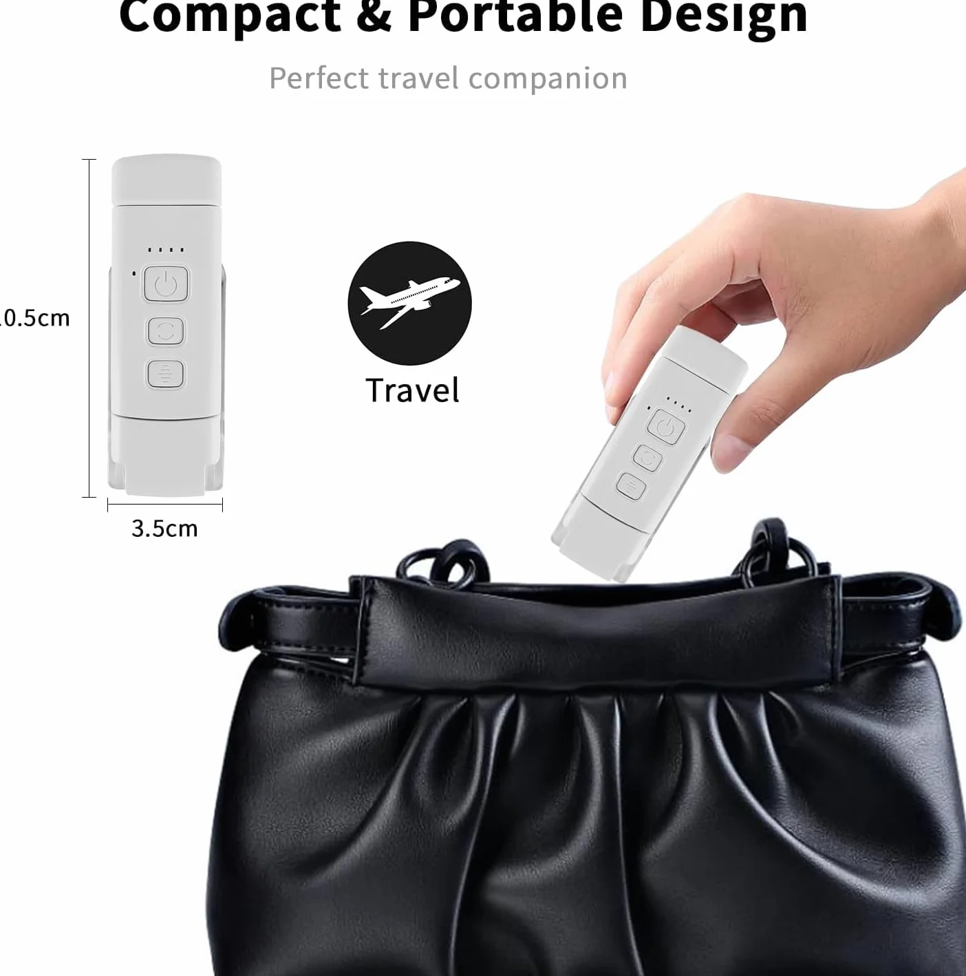 QUMOX Lámpara de Lectura LED con Clip, 3 Tonos Ámbar, 5 Niveles de Brillo, Temporizador, Recargable por USB