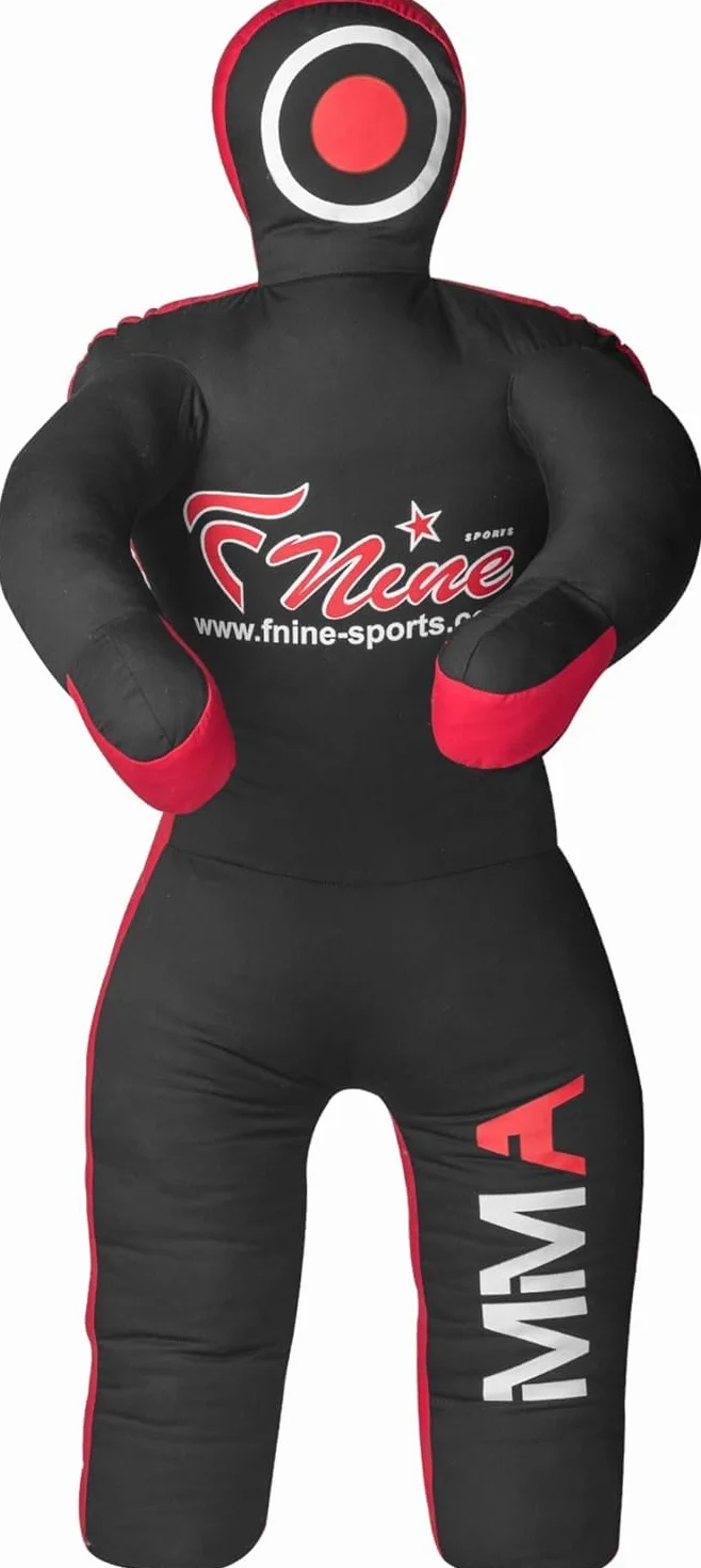 FNine Sports MMA Grappling Dummy, para Judo, Lucha, Jiu Jitsu brasileño, Presentación y Lanzamiento de bolsa de lona sin llenar