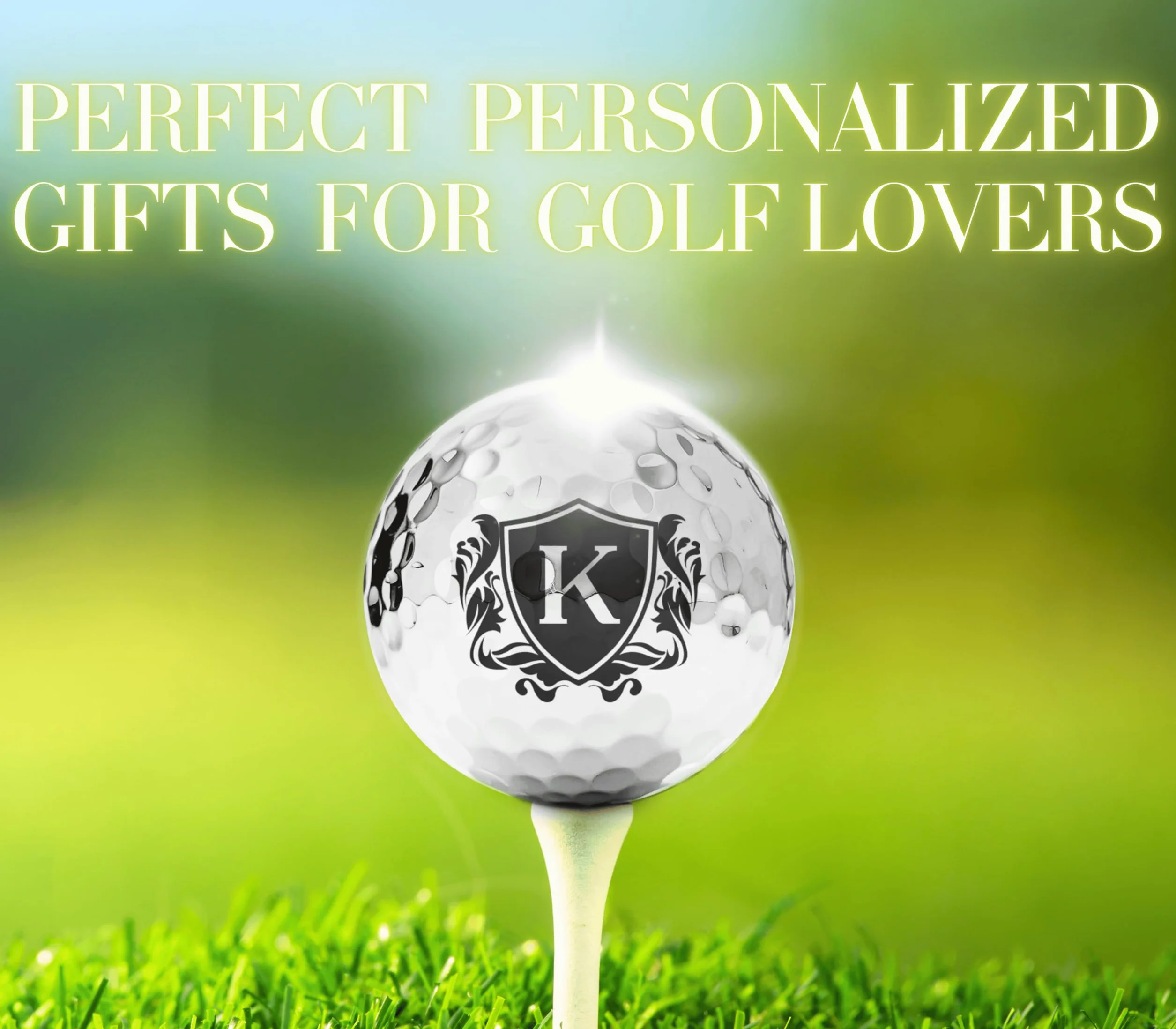 Pelotas de Golf Personalizadas Plateadas para Hombres Regalos únicos Accesorios Golfistas