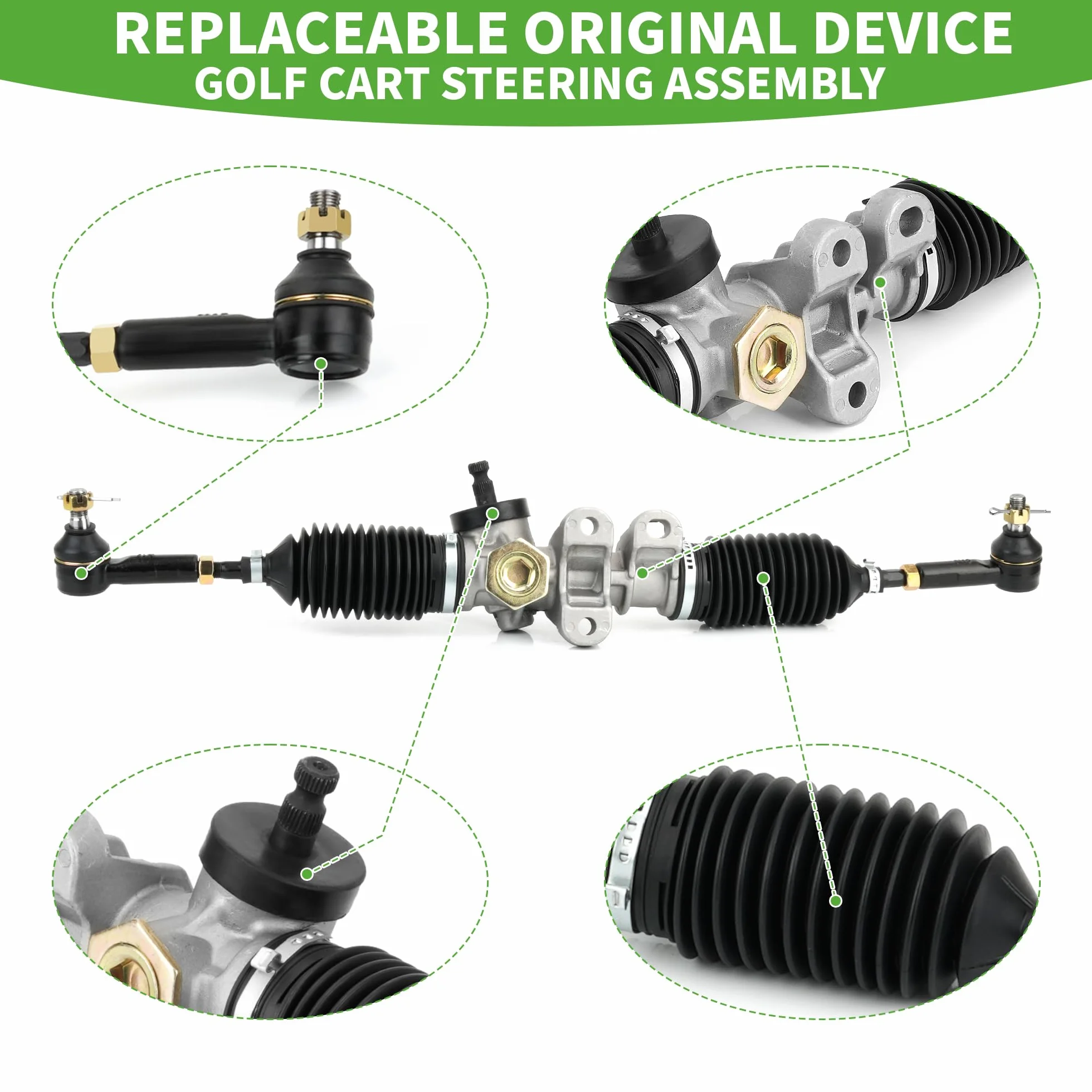 EZGO Soporte de dirección carrito golf 2008 RXV Electric Gas Golf Carts 601500 618329